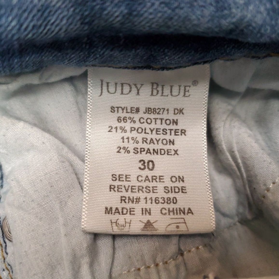 Vintage VINTAGE Judy Blue Jeans Women 30 Distressed Whiskered Faded Stretch Relaxed fit JB82271 Size 30" / US 8 / IT 44 - 7 Thumbnail