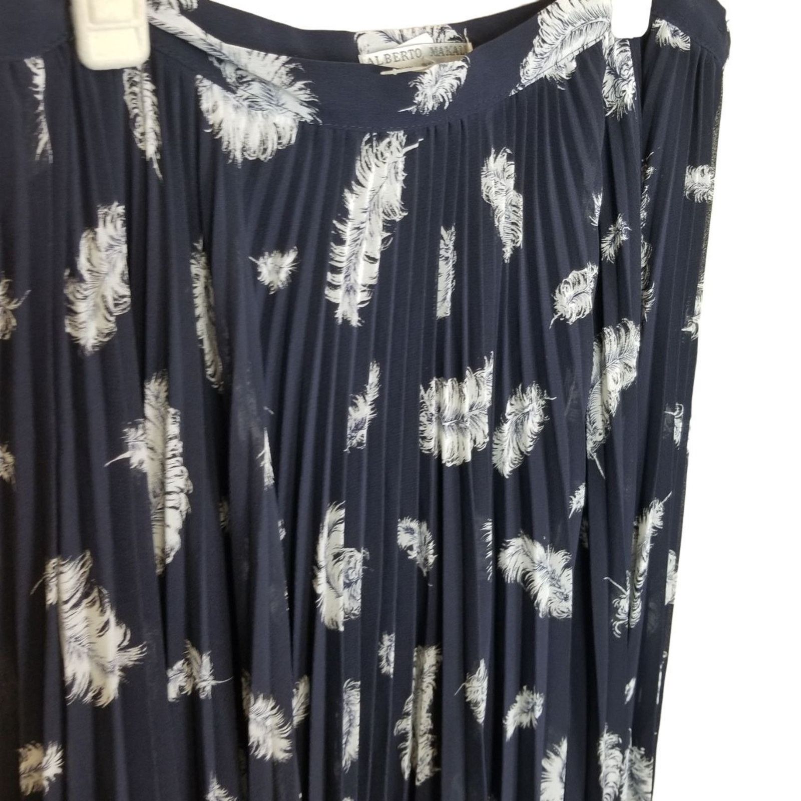 Alberto Vintage Alberto Makali Pleated Maxi Skirt Feather Whimsigoth Size 28" / US 6 / IT 42 - 4 Thumbnail