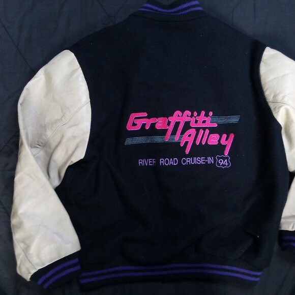 Vintage Vintage Graffiti Alley River Road Cruise-In 94 Bomber Jacket Size US XL / EU 56 / 4 - 7 Thumbnail