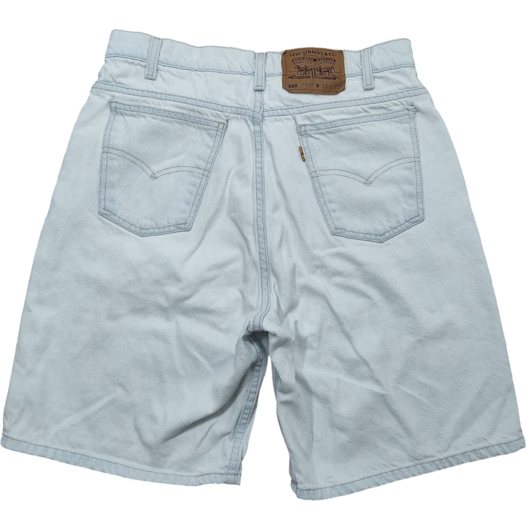 Levi's VINTAGE Levi's Shorts Mens 30 Light Blue 550 Orange Tab Relaxed Denim USA 90s Size US 30 / EU 46 - 2 Thumbnail