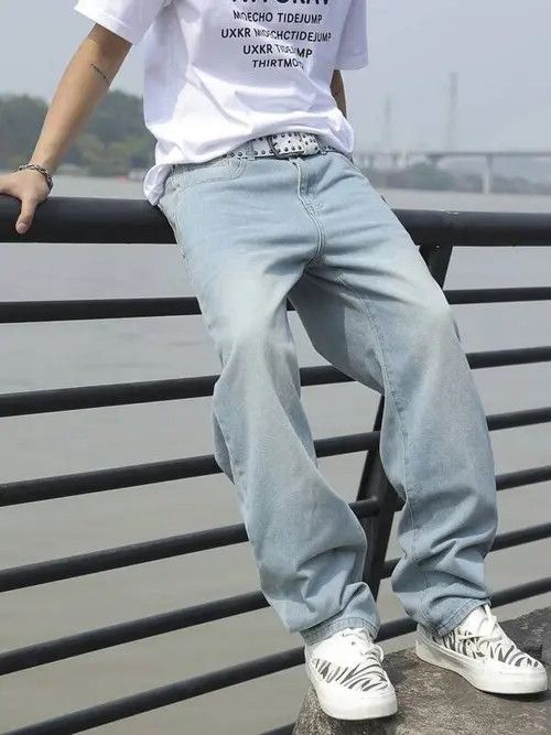 Japanese Brand Casual Skate Baggy Denim Jeans Loose 2000s Size US 36 / EU 52 - 1 Thumbnail