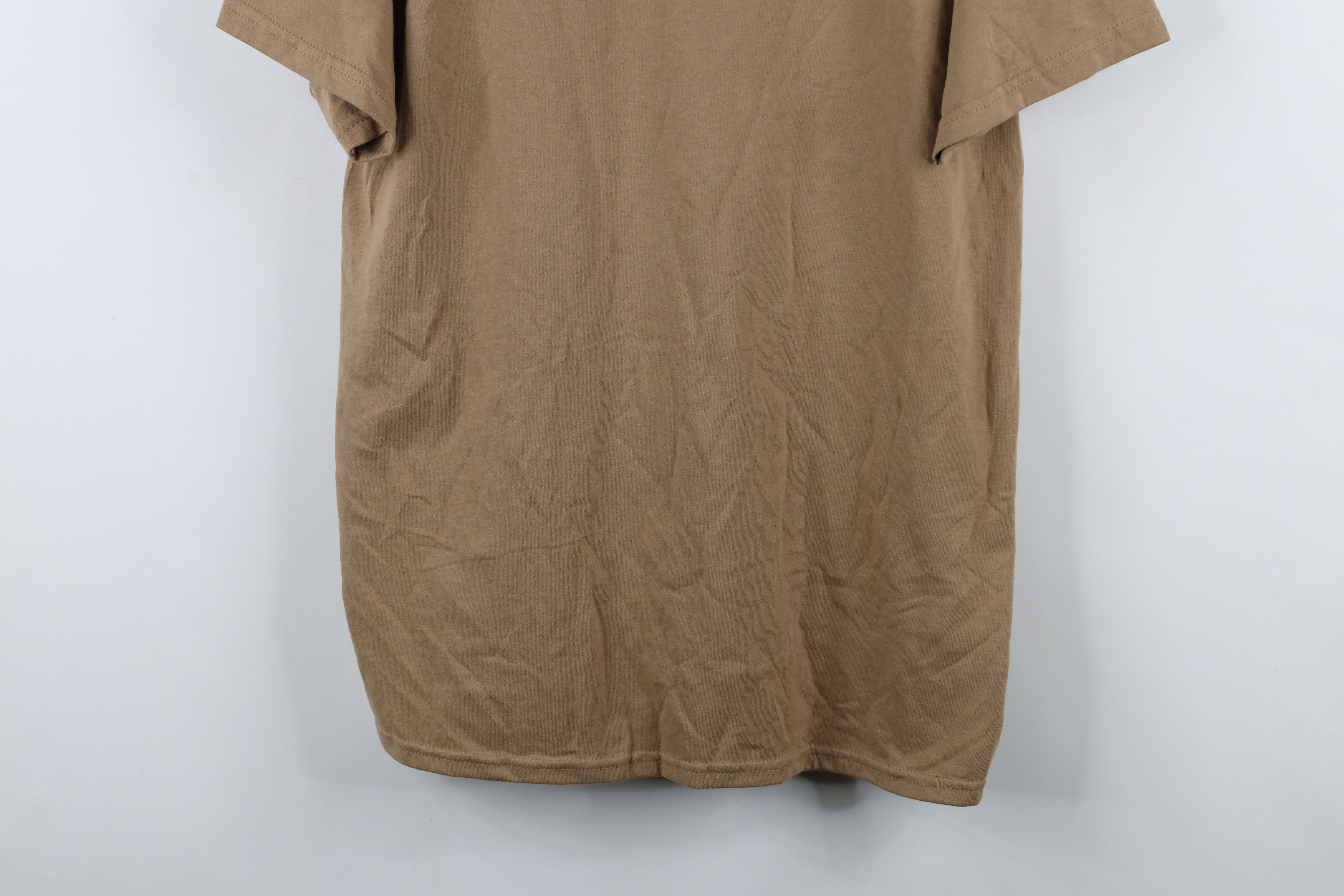 Vintage Vintage 90s Streetwear Short Sleeve T-Shirt Beige Khaki Size US L / EU 52-54 / 3 - 3 Thumbnail