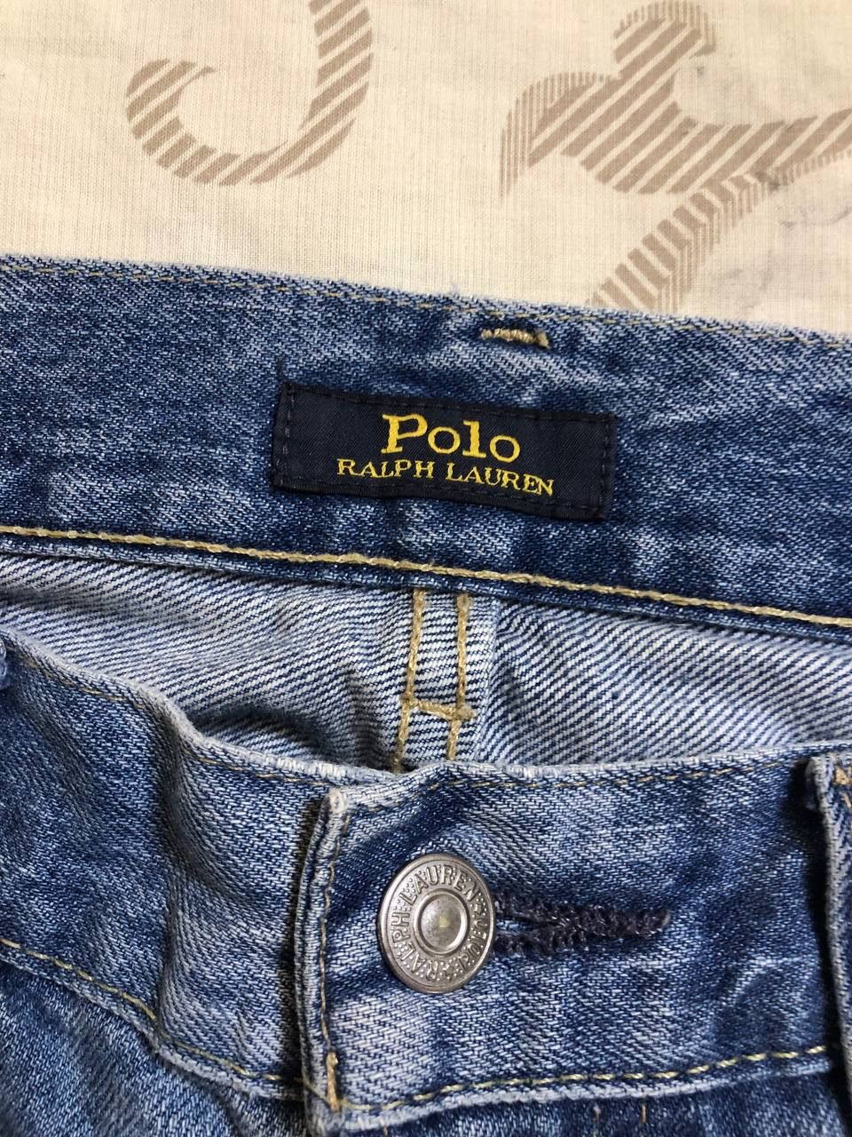 Polo Ralph Lauren Polo Ralph Lauren Vintage Straight Leg Denim distressed Size US 31 - 2 Thumbnail