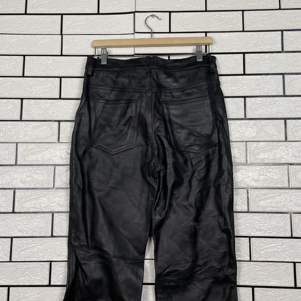 Japanese Brand Horn Work Motorcycle Riding Leather Pant Size US 32 / EU 48 - 9 Thumbnail
