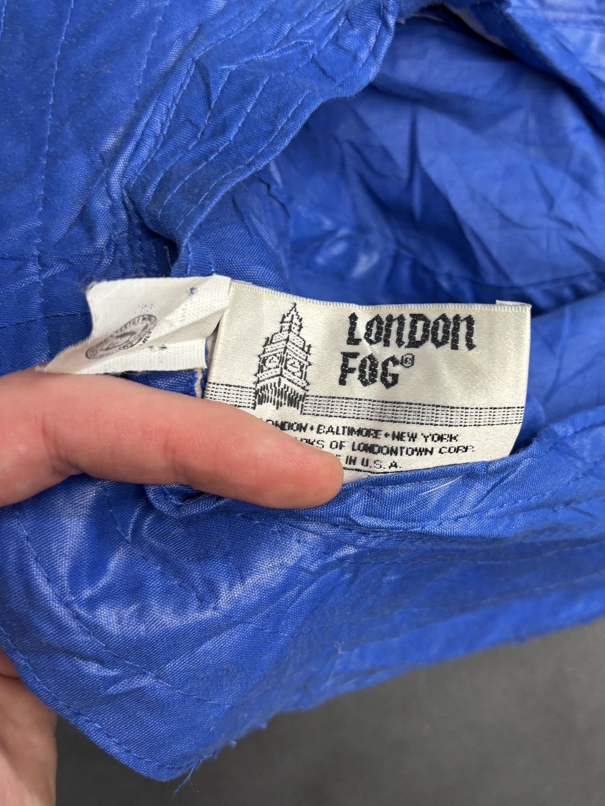 London Fog × Vintage 1970s London Fog Hat Vintage Rain Hat 70s Bucket Hat Booney Size ONE SIZE - 5 Thumbnail
