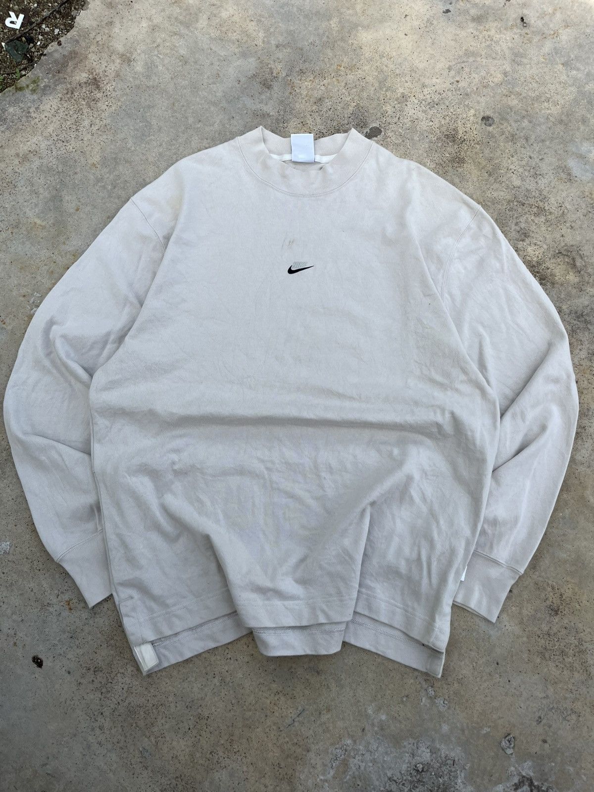 Japanese Brand × Nike ⚡️Nike central swoosh logo long sleeve shirts Size US XL / EU 56 / 4 - 1 Thumbnail