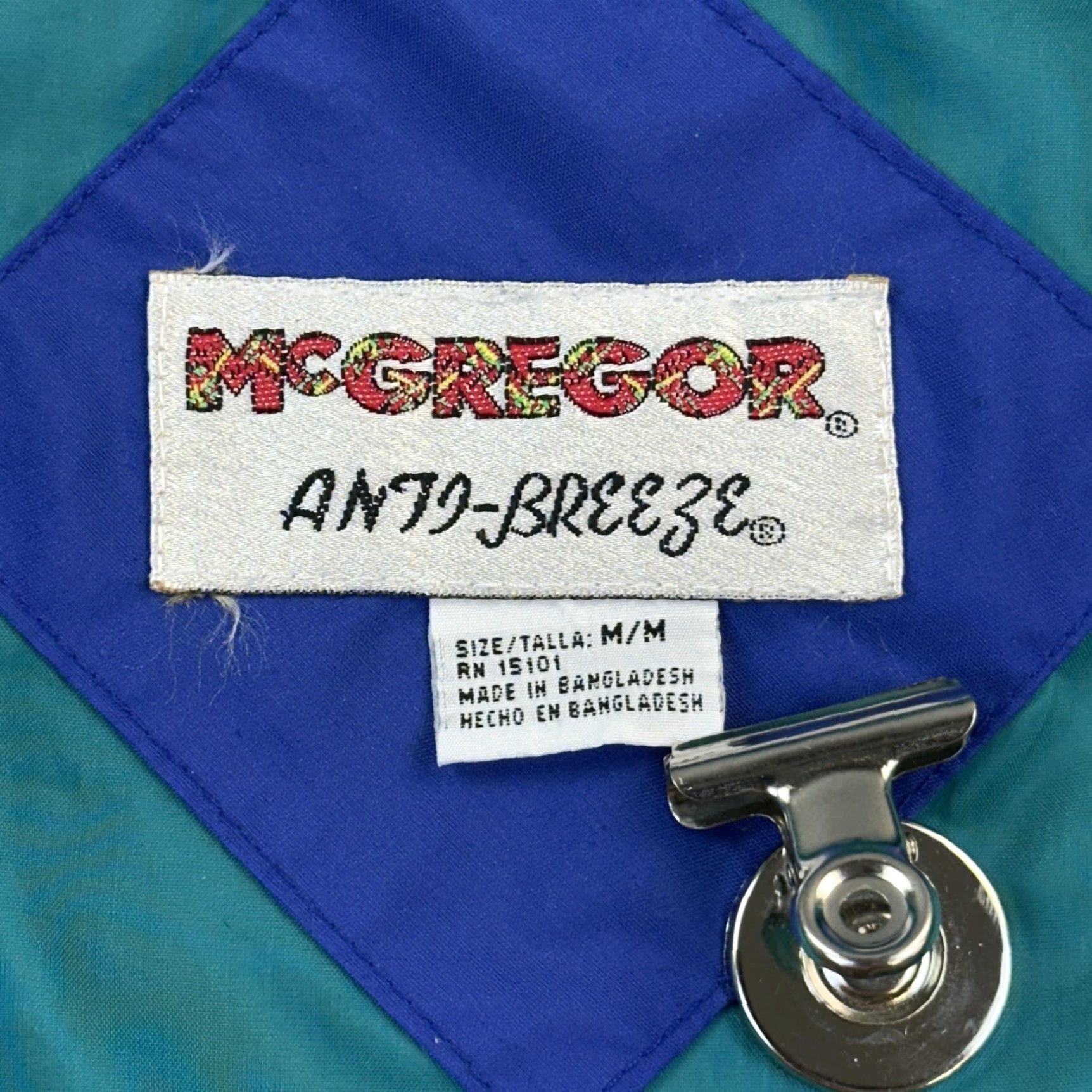 McGregor Vintage McGregor Jacket Mens M Blue Windbreaker Hooded Anti-Breeze 90s Size US M / EU 48-50 / 2 - 4 Thumbnail