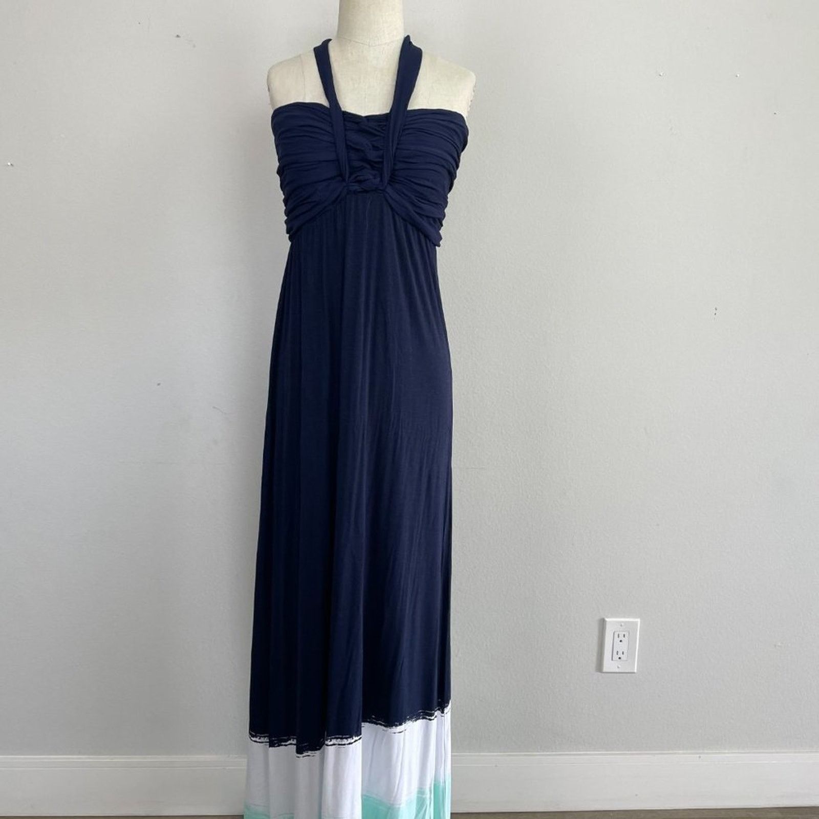 Other Jean West Navy Multiway Maxi Dress, Size L Size L / US 10 / IT 46 - 1 Thumbnail