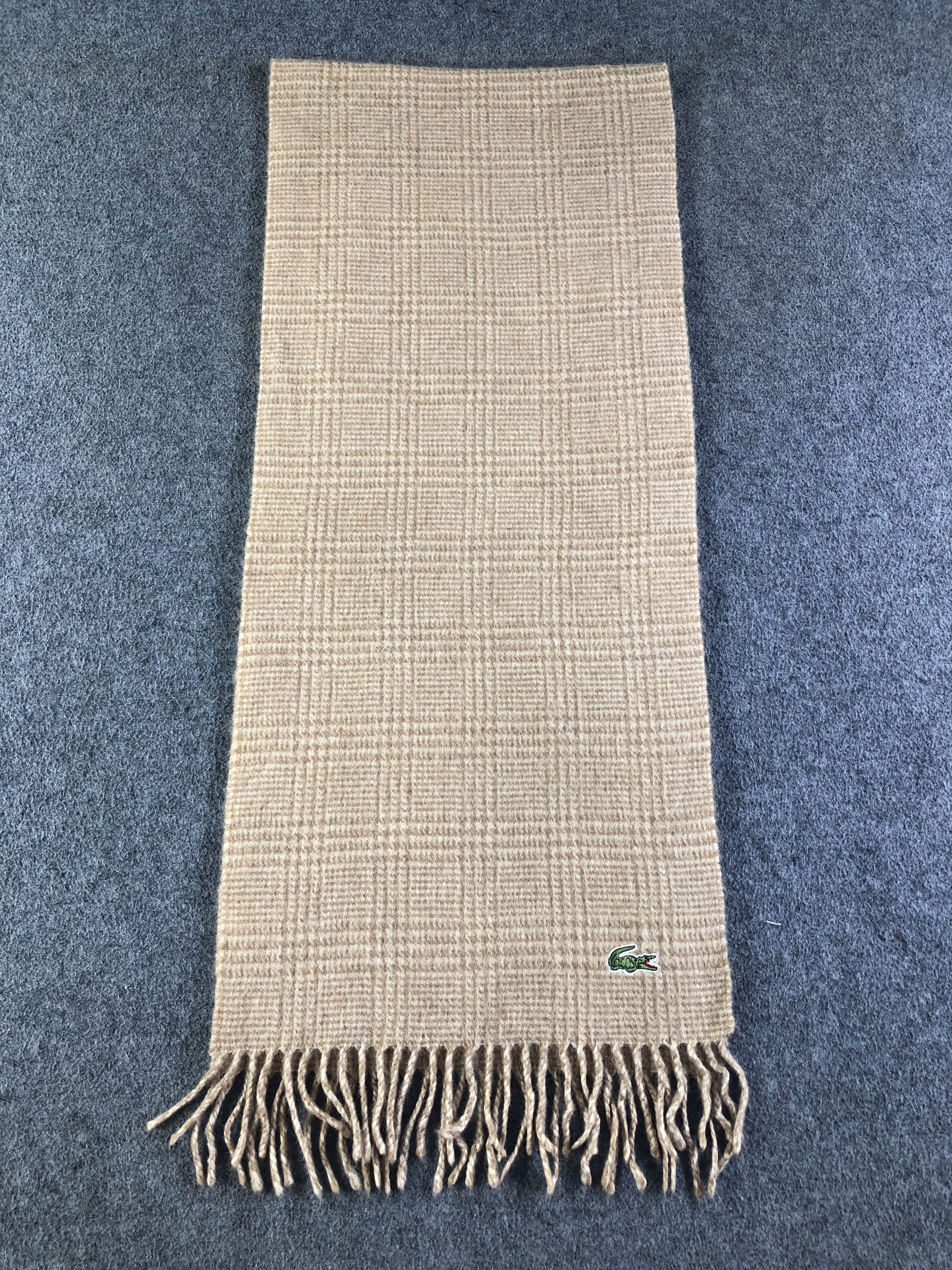 Lacoste La Coste Camel Hair Scarf / Muffler / Neckwear SS1419 Size ONE SIZE - 2 Thumbnail