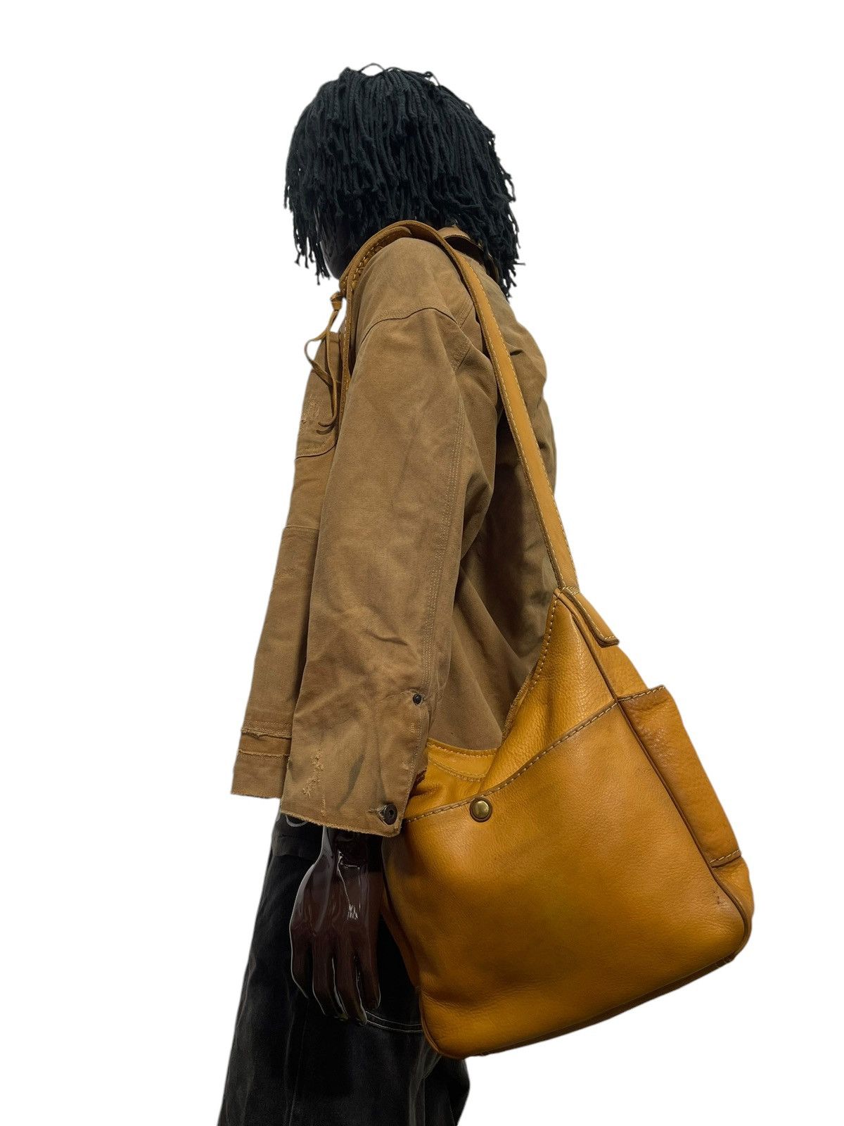 Porter Full Leather Patina Porter Messenger Shoulder Bag 1🟩2 Size ONE SIZE - 2 Thumbnail