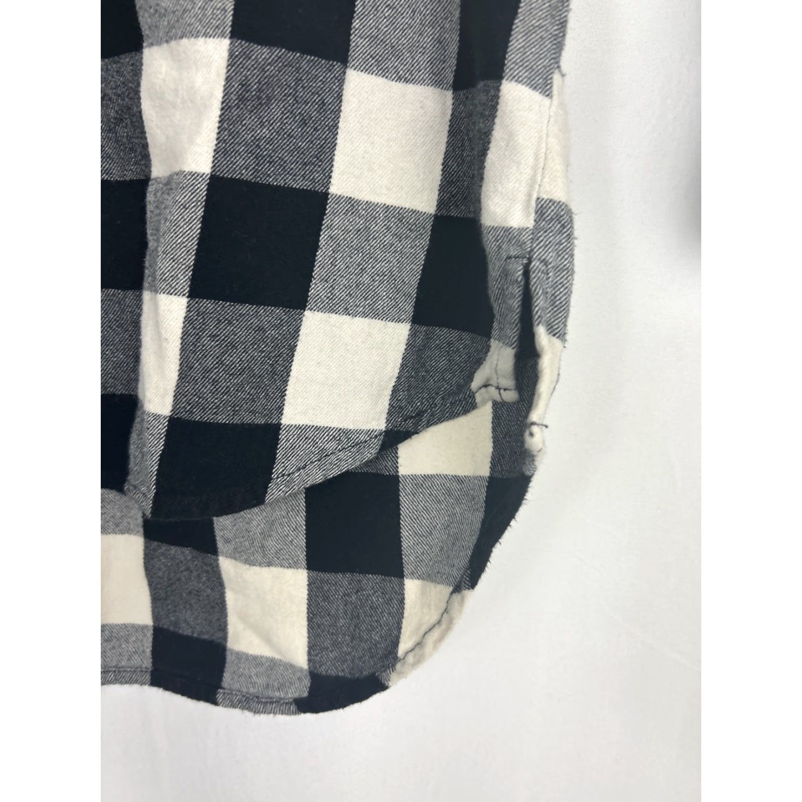Madewell Madewell Womens XS Button-Up Shirt Plaid Black White Lightweight Flannel Shirt XS Womens Multicolor Size XS / US 0-2 / IT 36-38 - 6 Thumbnail