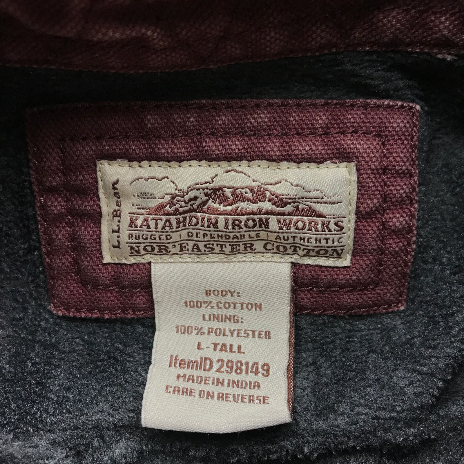 L.L. Bean VTG L.L.Bean Katahdin Iron Works Canvas Shirt Large Tall Size US L / EU 52-54 / 3 - 3 Thumbnail