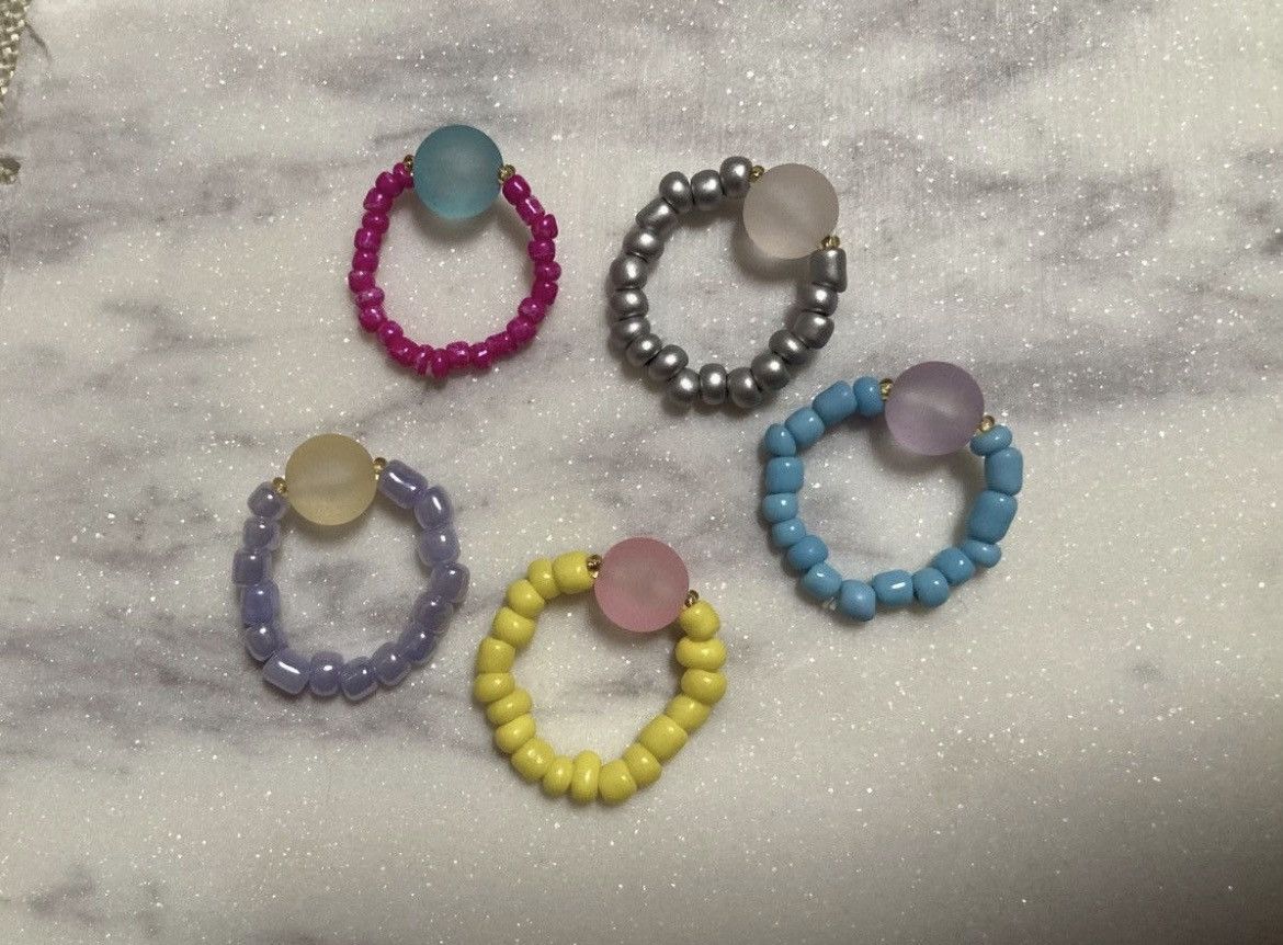 Other Gumdrop beaded ring set Size ONE SIZE - 1 Thumbnail