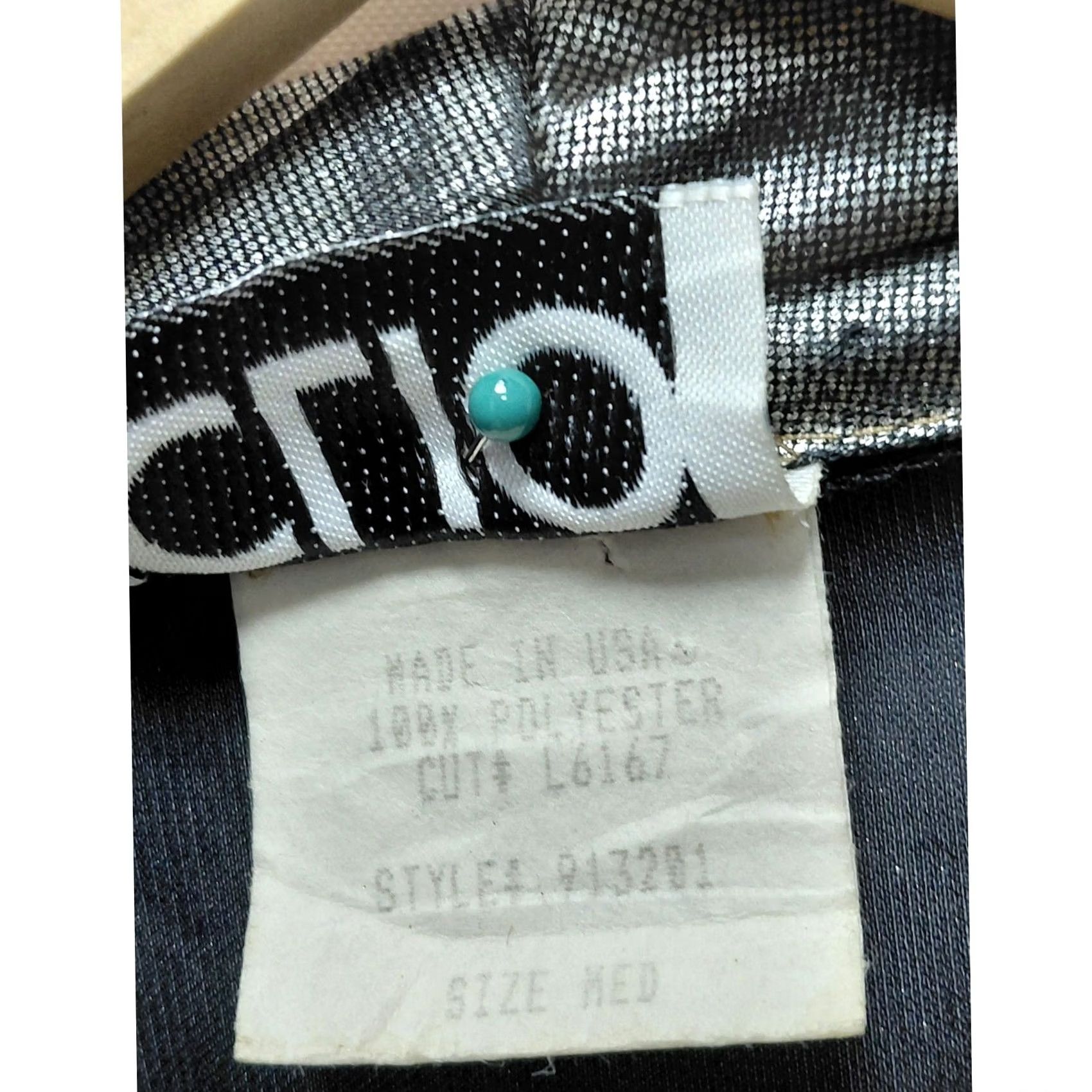 Vintage VINTAGE CLIO Metallic Silver Blazer Jacket Open Front Single Button Made in USA Adult Medium Women Size M / US 6-8 / IT 42-44 - 5 Thumbnail