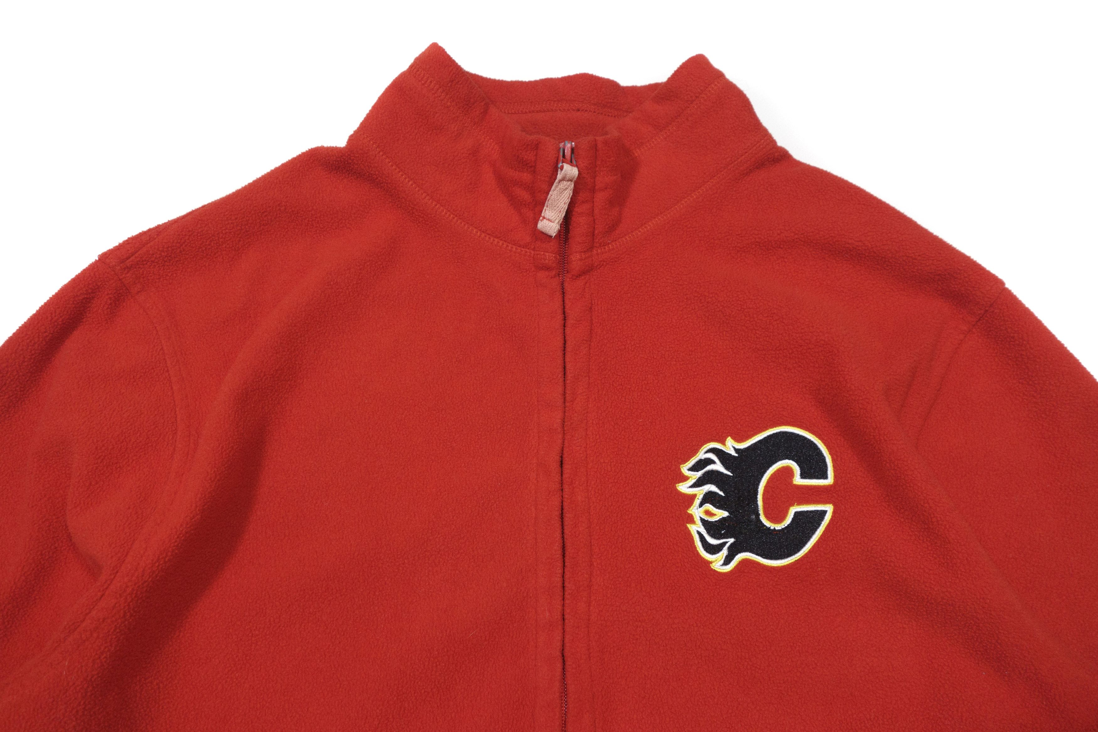 NHL 00S Calgary Flames Fleece Jacket Size US L / EU 52-54 / 3 - 3 Thumbnail