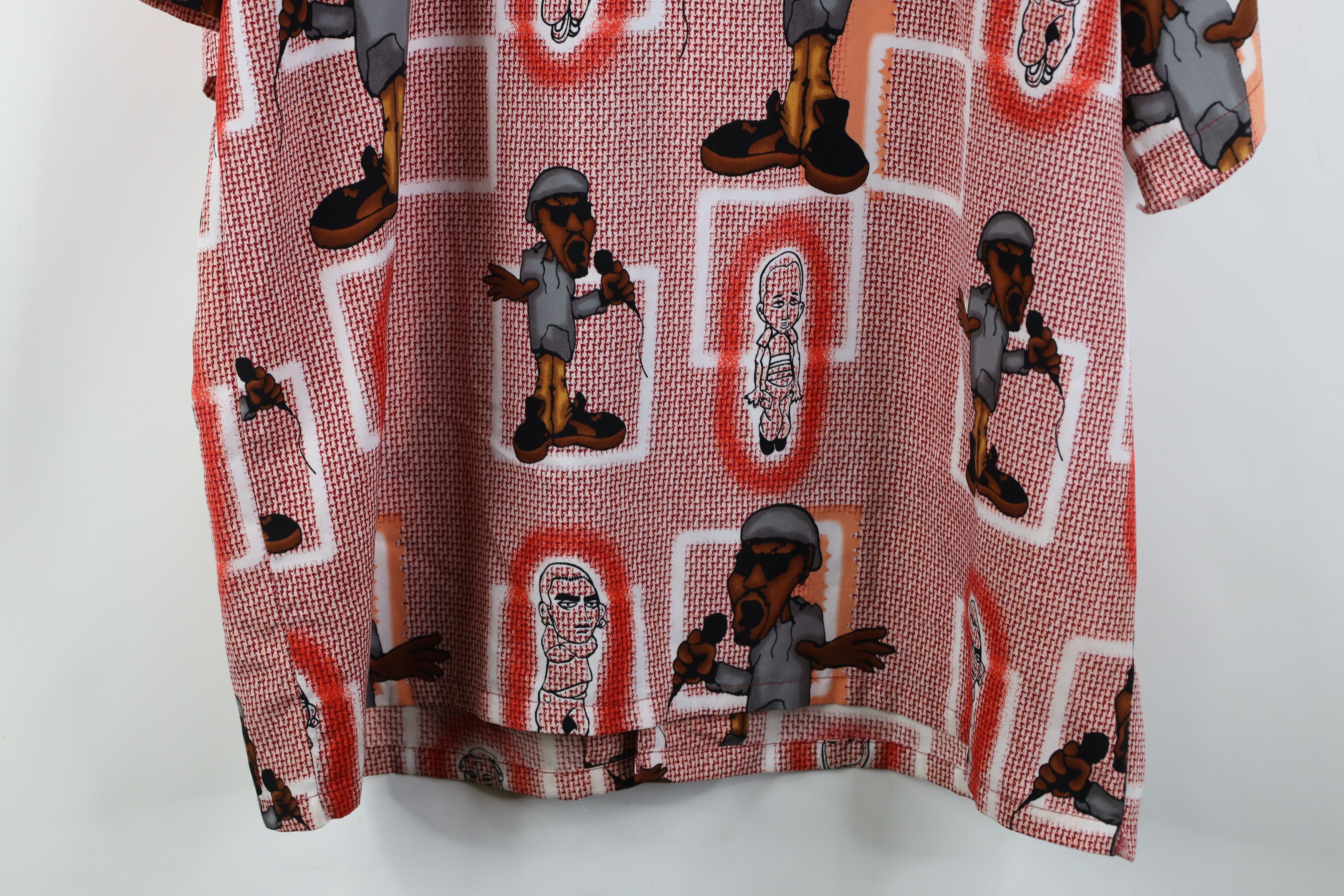 Vintage Vintage Y2k Eminem Slim Rap All Over Print Collared Shirt Size US L / EU 52-54 / 3 - 11 Thumbnail