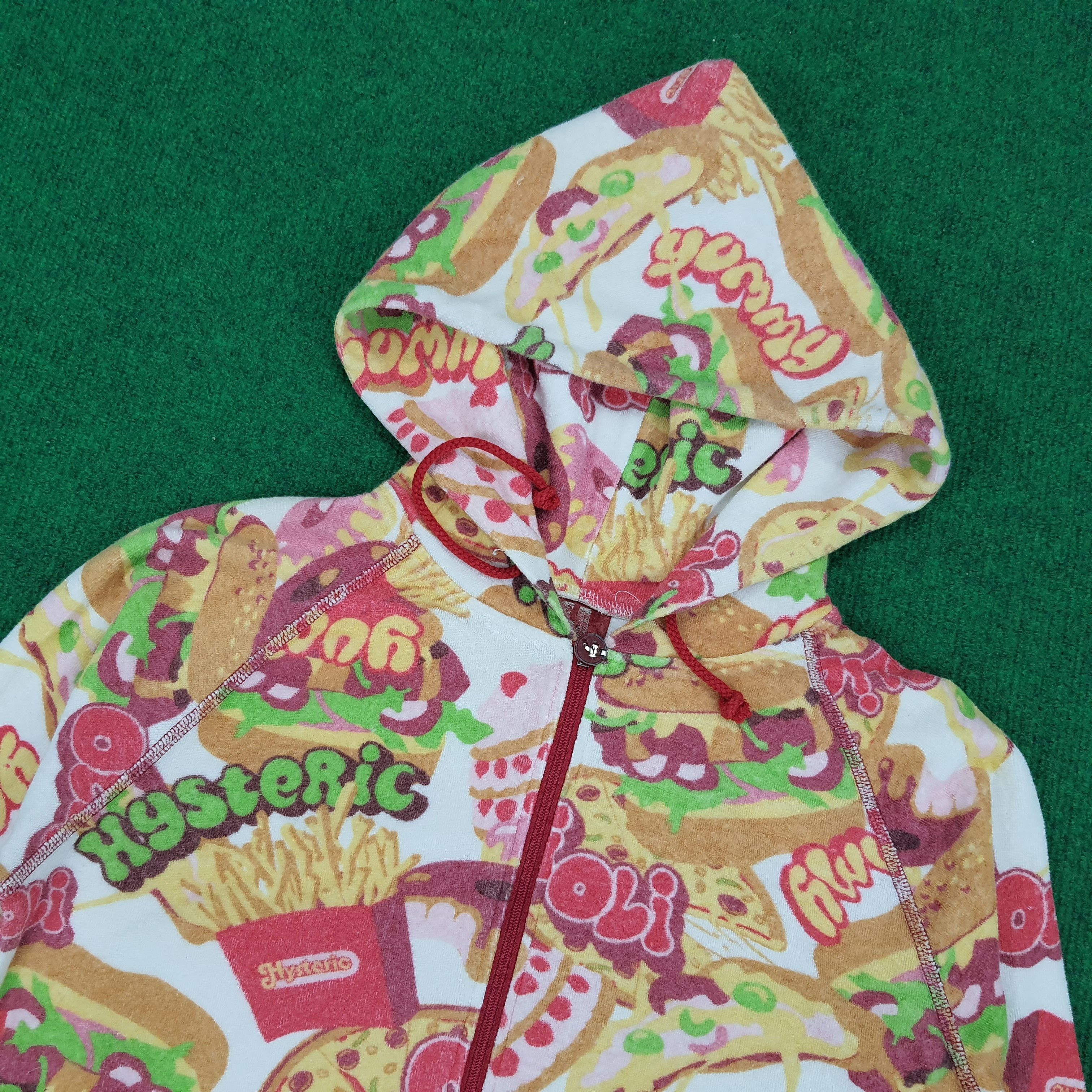 Hysteric Glamour × Japanese Brand Vintage Hysteric Glamour Junk Food Burger Hoodies Size XS / US 0-2 / IT 36-38 - 2 Thumbnail