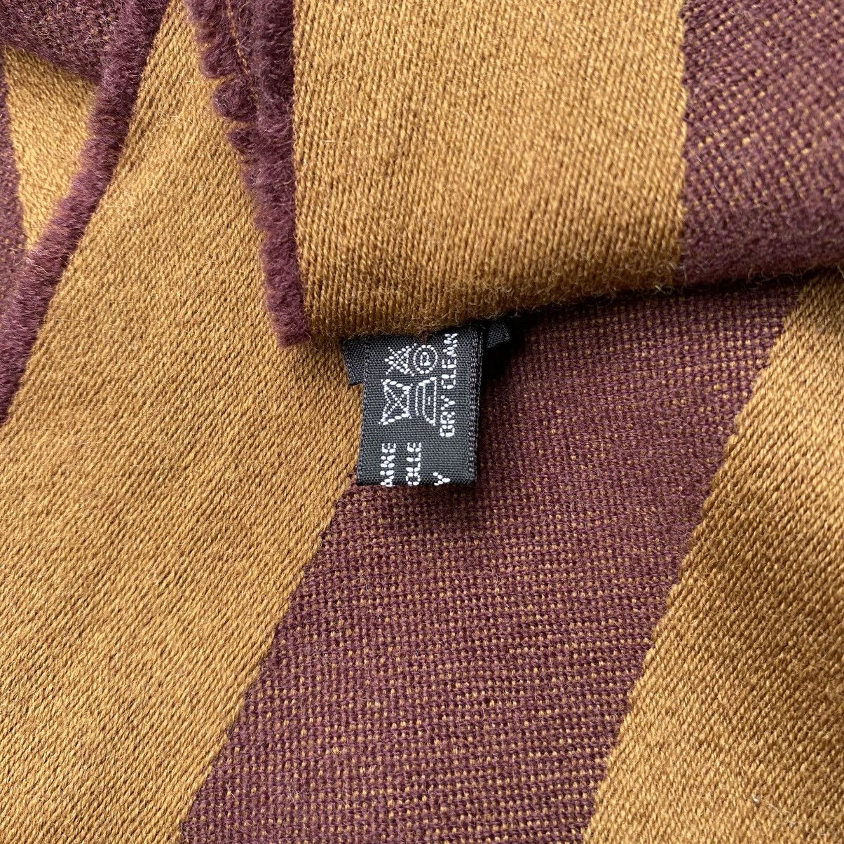 Fendi FENDI Monogram Scarf in Brown & Maroon Size ONE SIZE - 17 Thumbnail