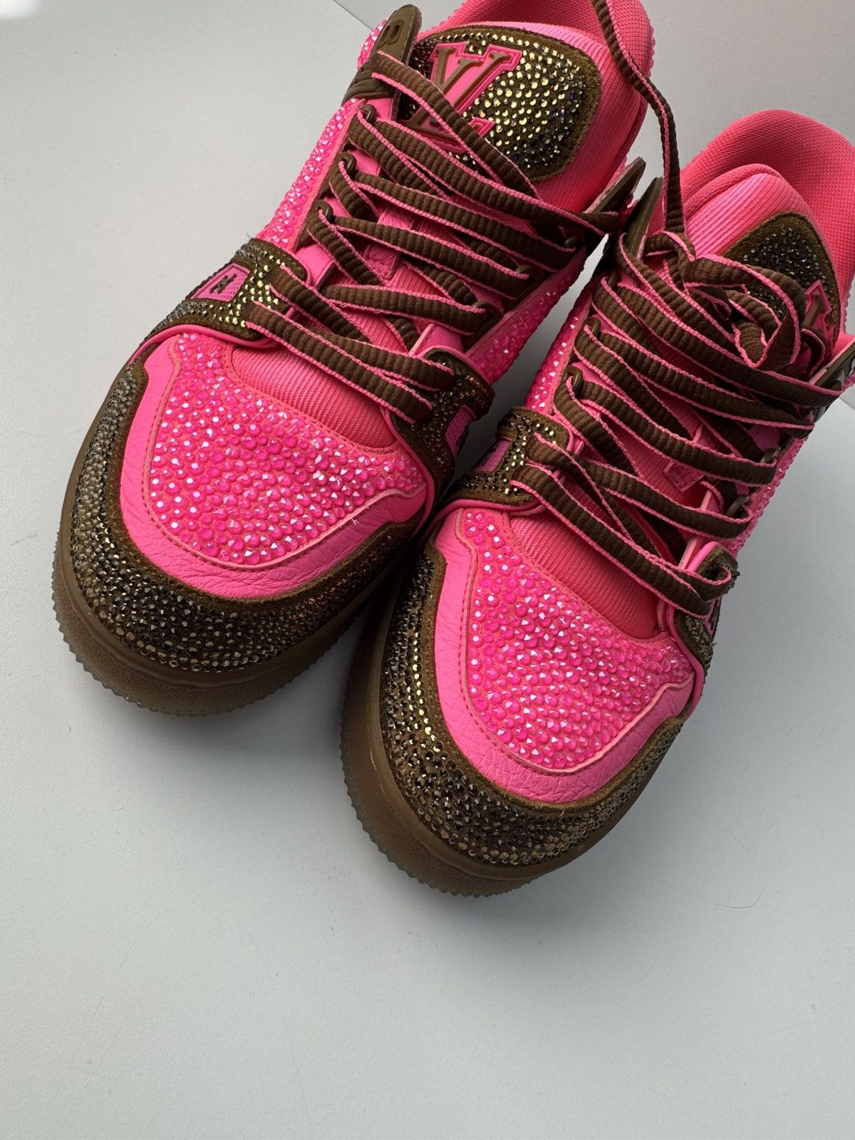 Louis Vuitton × Swarovski Louis Vuitton Swarovski crystal trainers Size US 8.5 / EU 41-42 - 6 Thumbnail