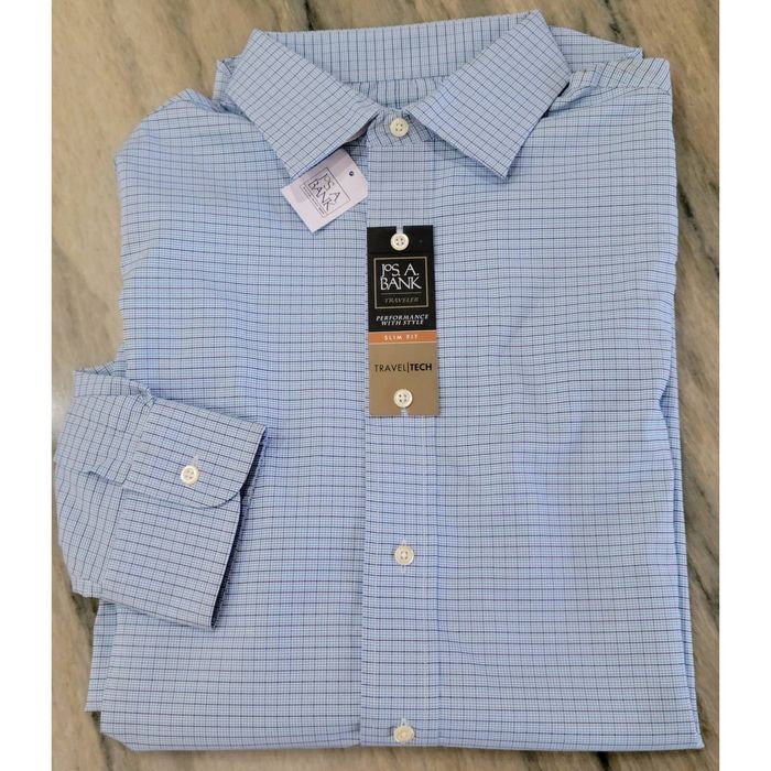 Jos. A. Bank Jos. A. Bank Travel Tech Collection Slim Fit Spread Collar Grailed