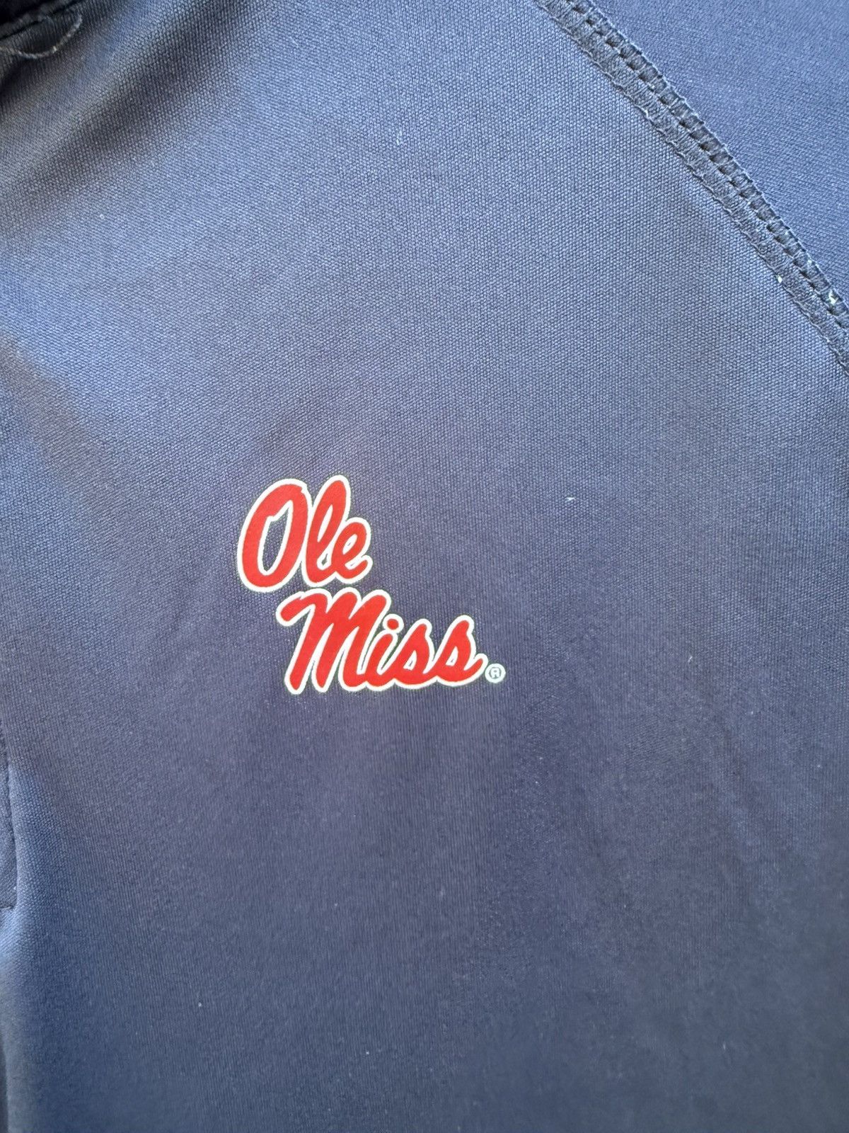 Other Stadium Athletics Ole Miss Rebels 1/4 Zip Navy Shirt Top Size M / US 6-8 / IT 42-44 - 3 Thumbnail