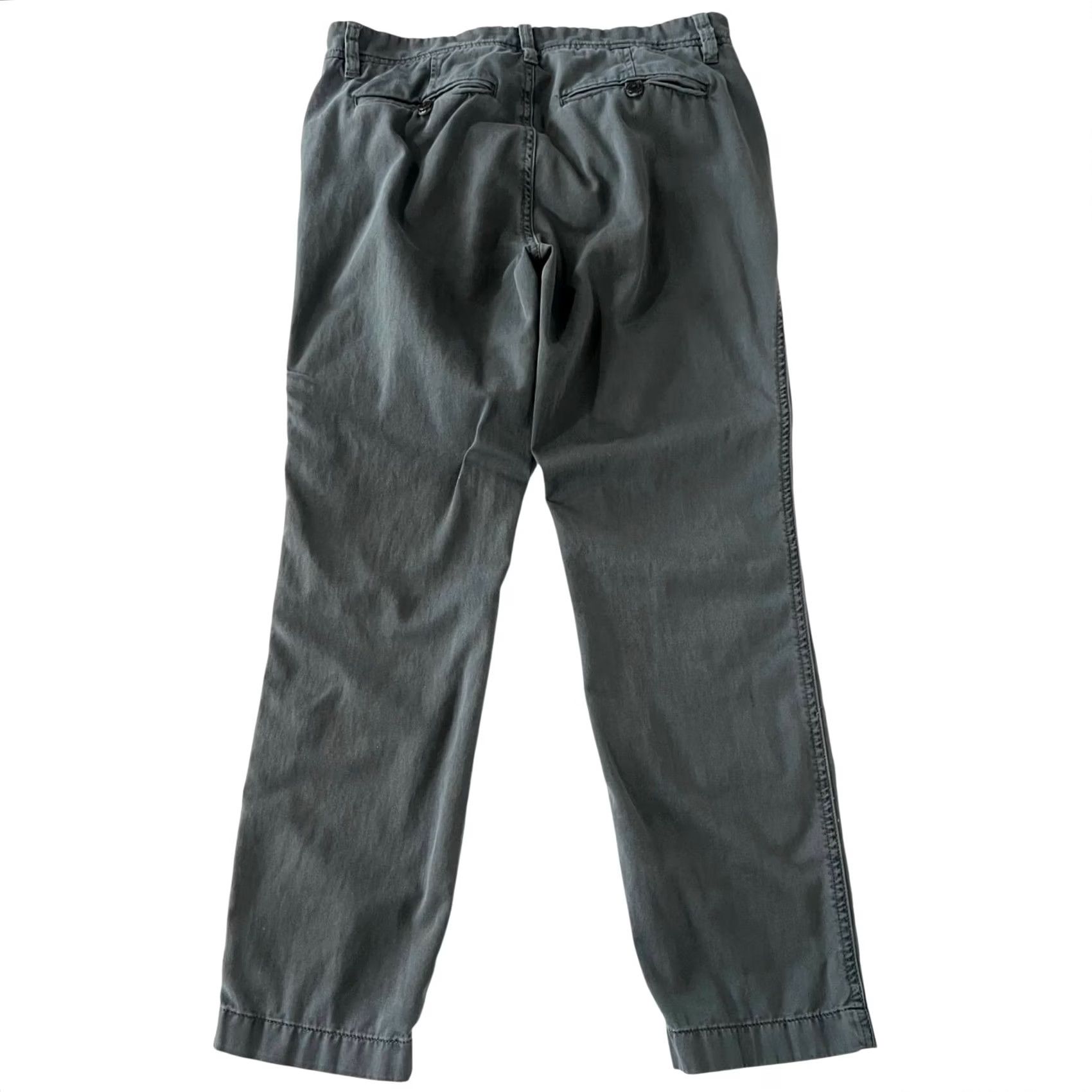 J.Crew VINTAGE J.Crew Sunday Slim Chino Pants Womens Size 2 Gray 100% Cotton Chino Womens Regular Solid 2 Gray Womens Size 26" / US 2 / IT 38 - 3 Thumbnail