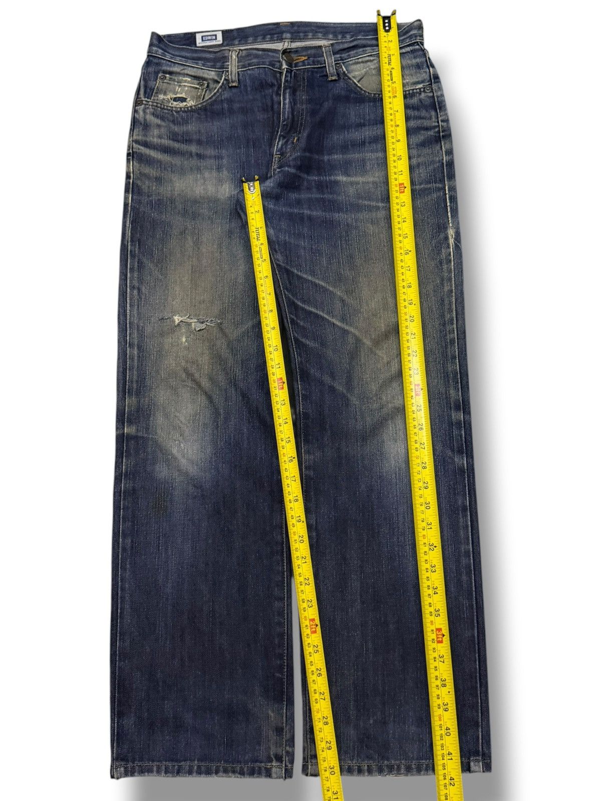 Edwin Vintage Edwin 403 Japan Denim Jeans | Vintage Straight | W32 Size US 32 / EU 48 - 15 Thumbnail