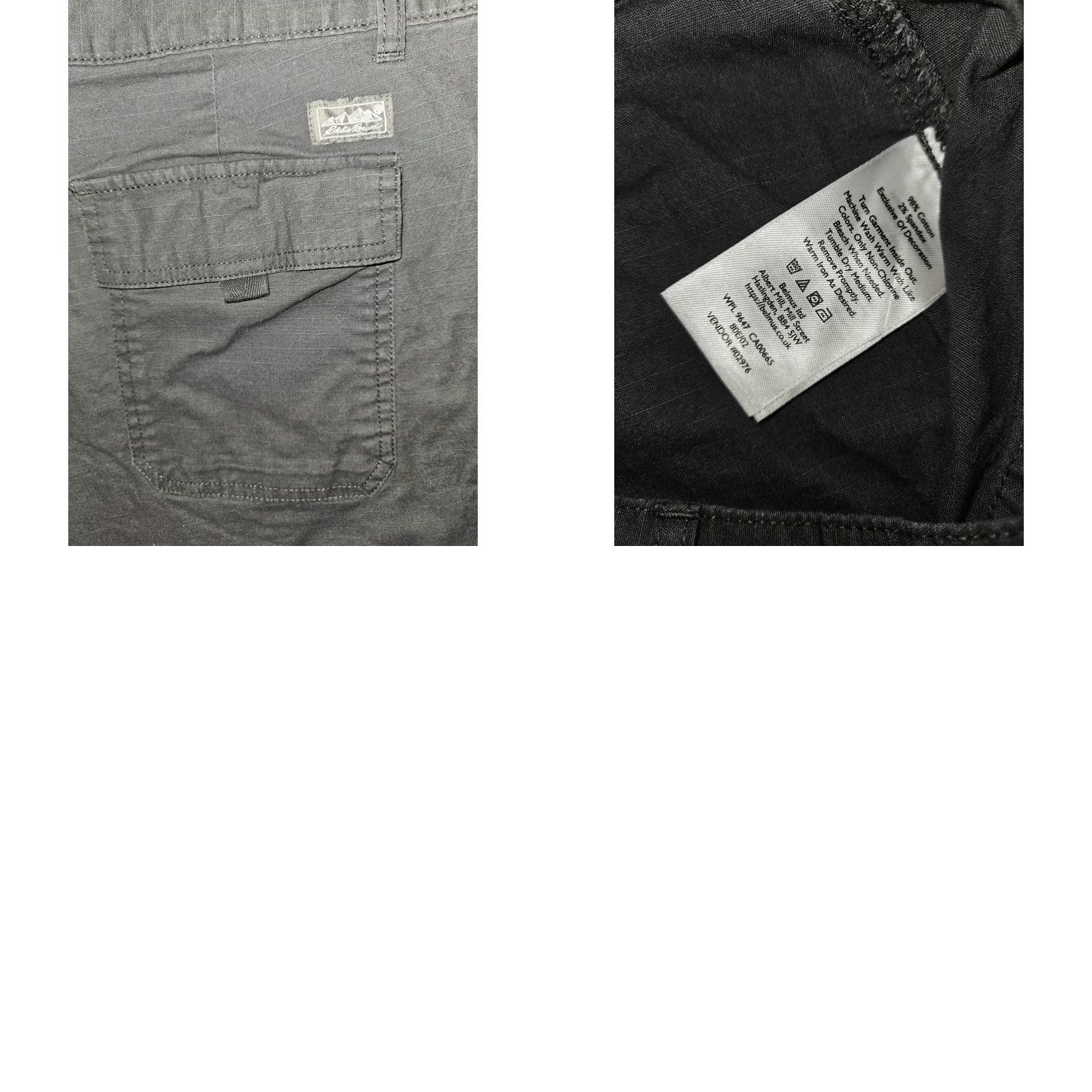 Eddie Bauer Eddie Bauer Rip Stop Chino Shorts Women's 10 Gray High Rise Flap Pocket Hiking Size 32" / US 10 / IT 46 - 8 Thumbnail