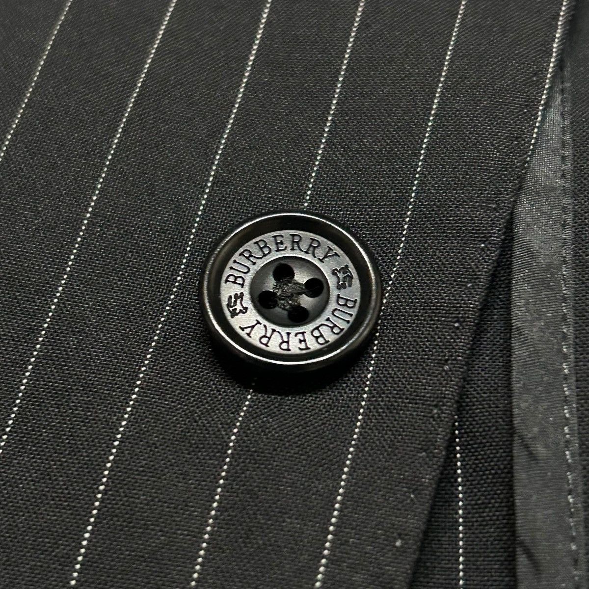 Burberry 441 00s Burberry black label suit men set up Japan dark gray Size 38R - 4 Thumbnail