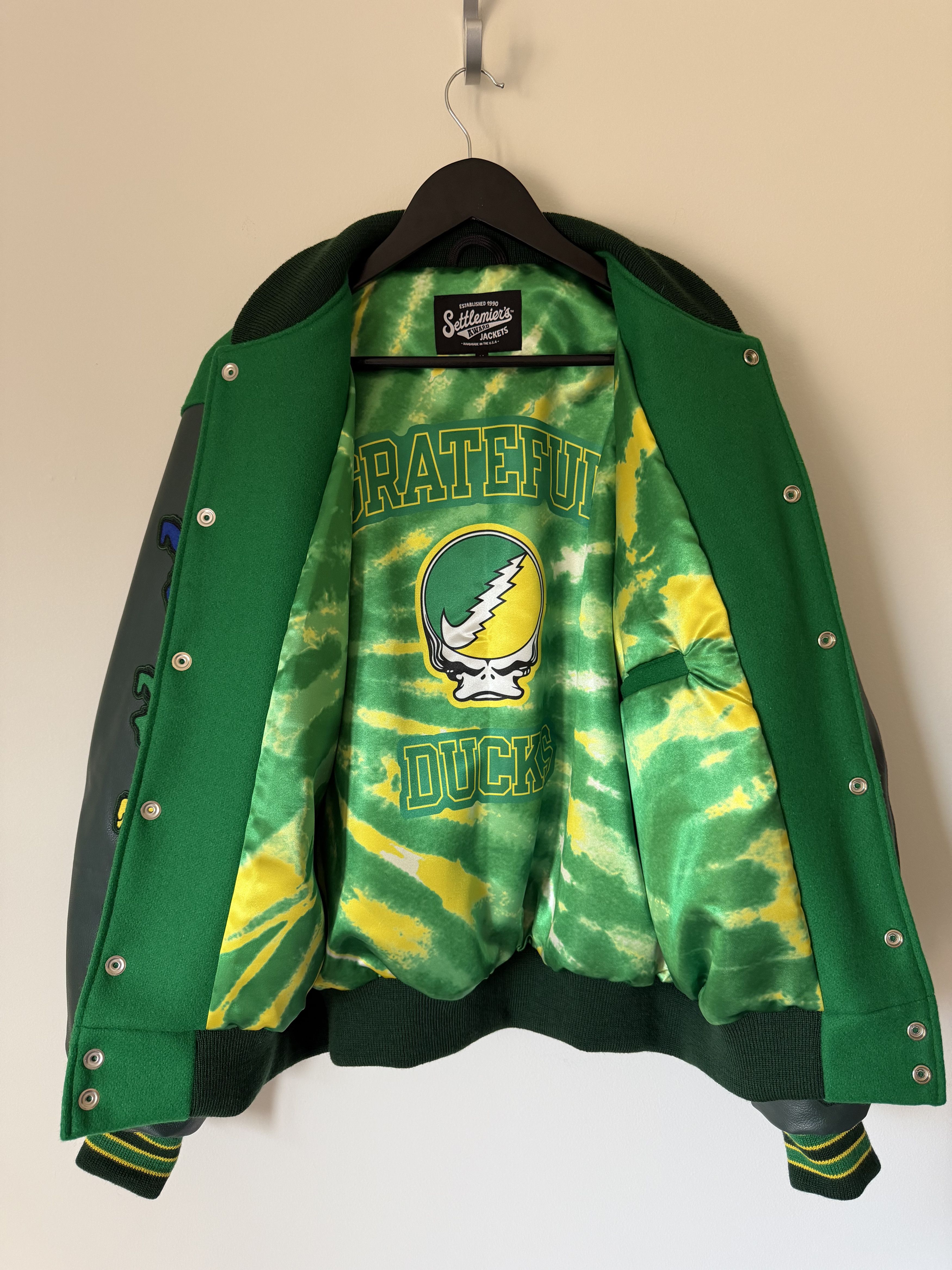 Nike Class Trip Grateful Dead Oregon Ducks Letterman Jacket