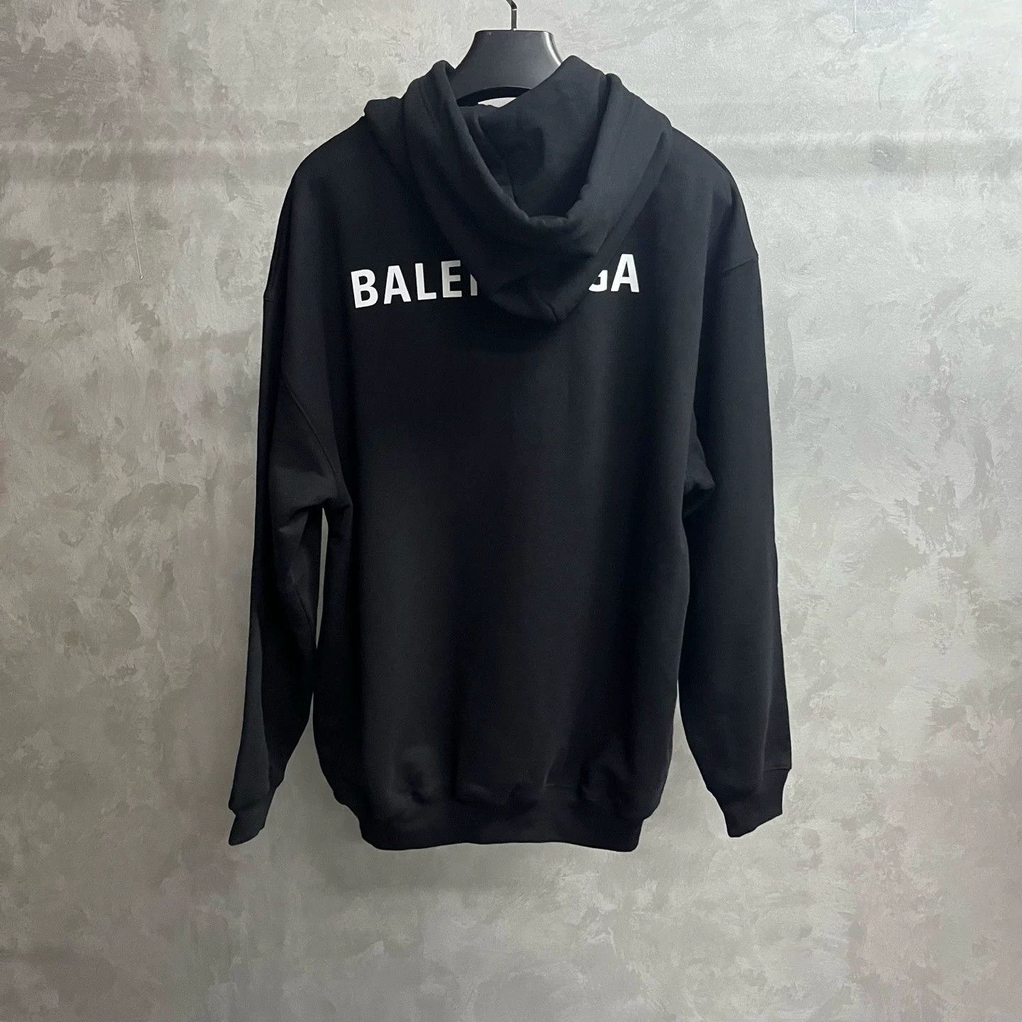 Balenciaga Balenciaga Black Logo Print Hoodie Size US S / EU 44-46 / 1 - 5 Thumbnail