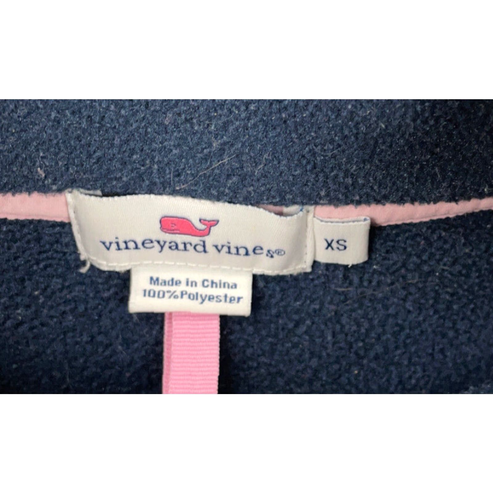 Vineyard Vines Vineyard Vines Martha's Vineyard Dark Blue Full Zip Fleece Vest Women's XS intrinsic? Size XS / US 0-2 / IT 36-38 - 5 Thumbnail
