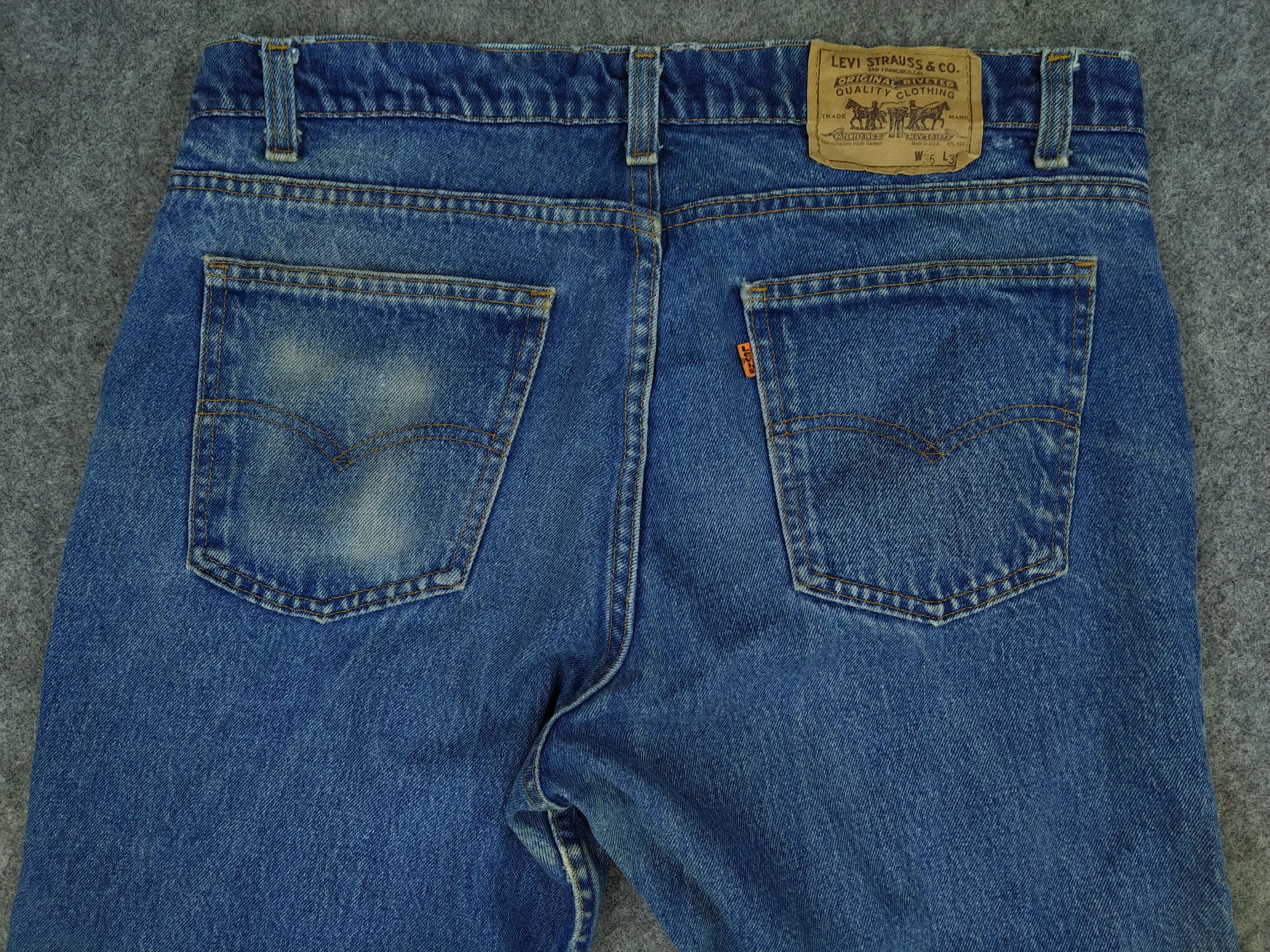 Levi's Distressed Vintage Levi's USA Denim 35x28.5 -JN278 Size US 35 - 4 Thumbnail