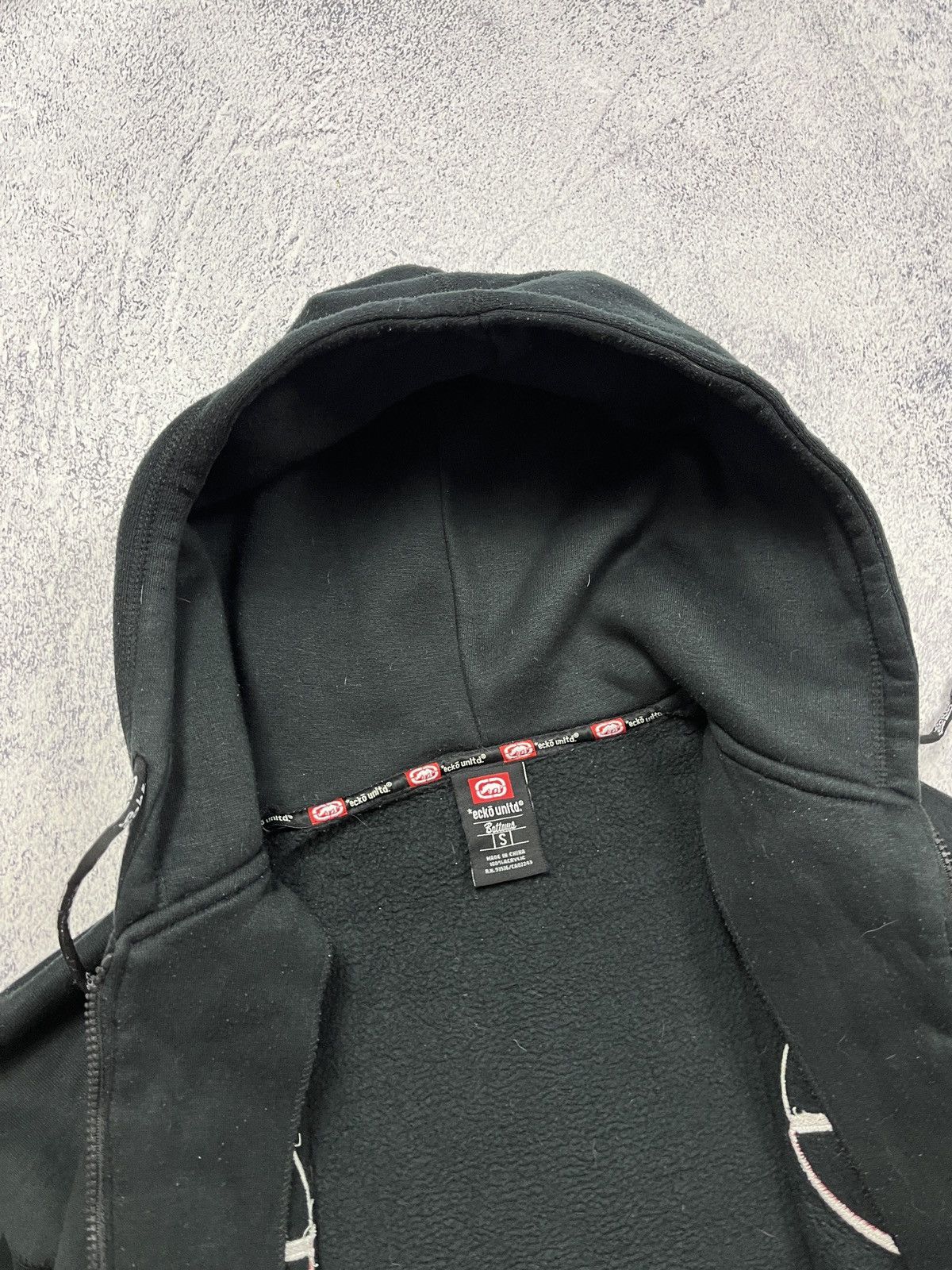 Ecko Unltd. × Vintage Vintage 00s Ecko Unltd Big Logo Embroidered Baggy Zip Hoodie Size US S / EU 44-46 / 1 - 12 Thumbnail