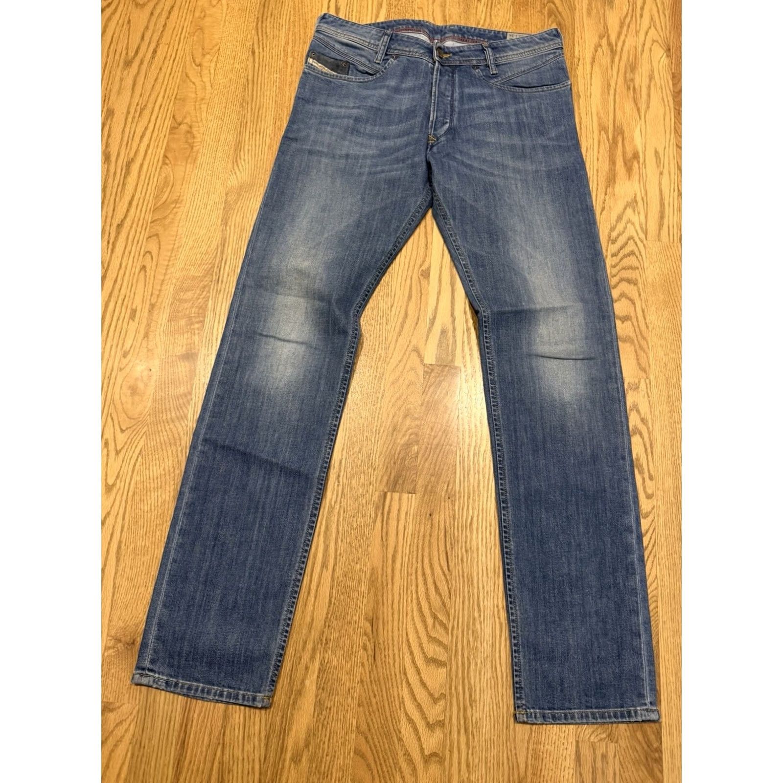 Diesel Diesel Iakop Denim Jeans Men’s 32x34 Stretch Regular Slim Tapered Blue 0807S Size US 32 / EU 48 - 5 Thumbnail
