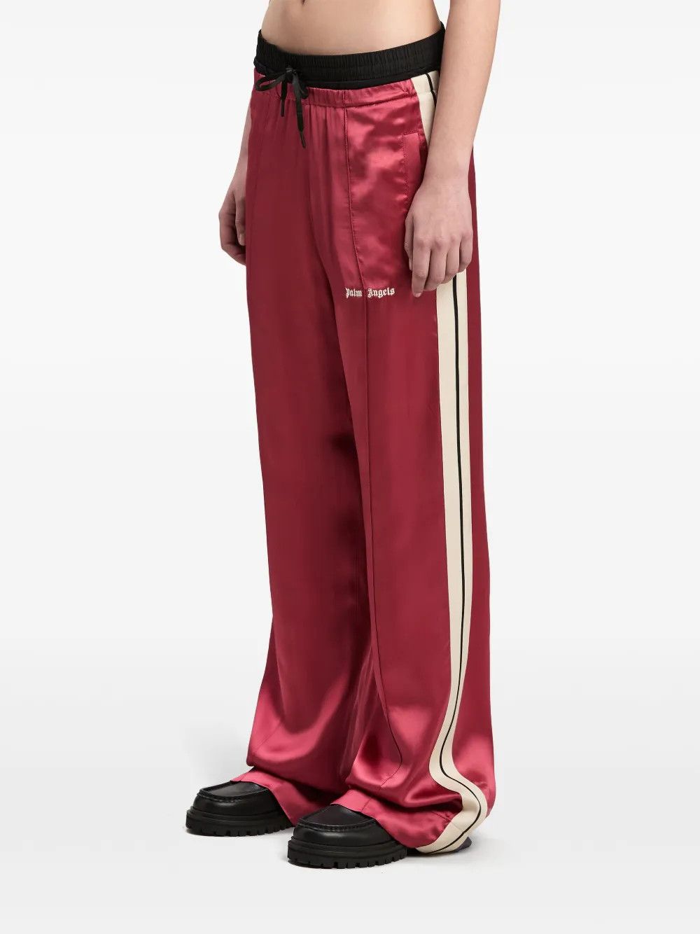 Palm Angels o1y1125 Sweatpant in Garnet/White Size 27" / US 4 / IT 40 - 3 Thumbnail
