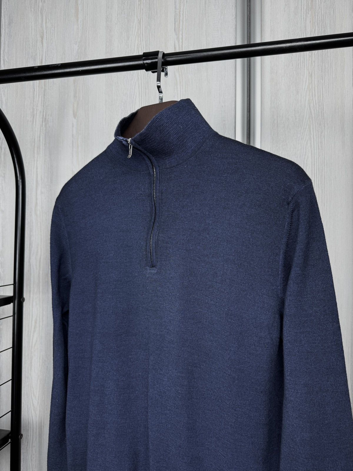 C.P. Company C.P. Company blue knitted 1/4 zip pullover japan sweater Size US S / EU 44-46 / 1 - 6 Thumbnail
