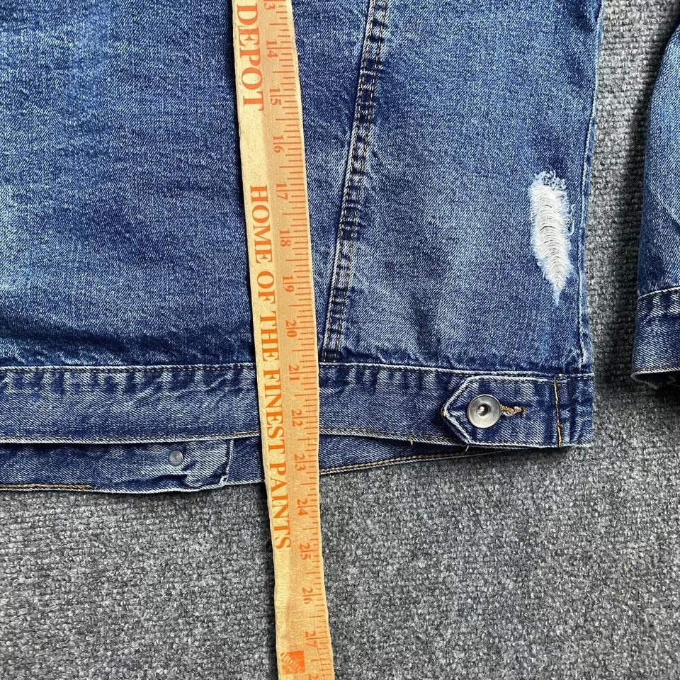 New Look New Look Jacket Womens Large Blue Denim Front Pockets Size L / US 10 / IT 46 - 8 Thumbnail