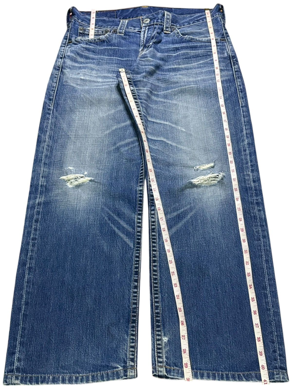 Levi's Vintage 90s Levis 503 Mud Wash Distressed Loose Baggy Jeans Size US 33 - 13 Thumbnail