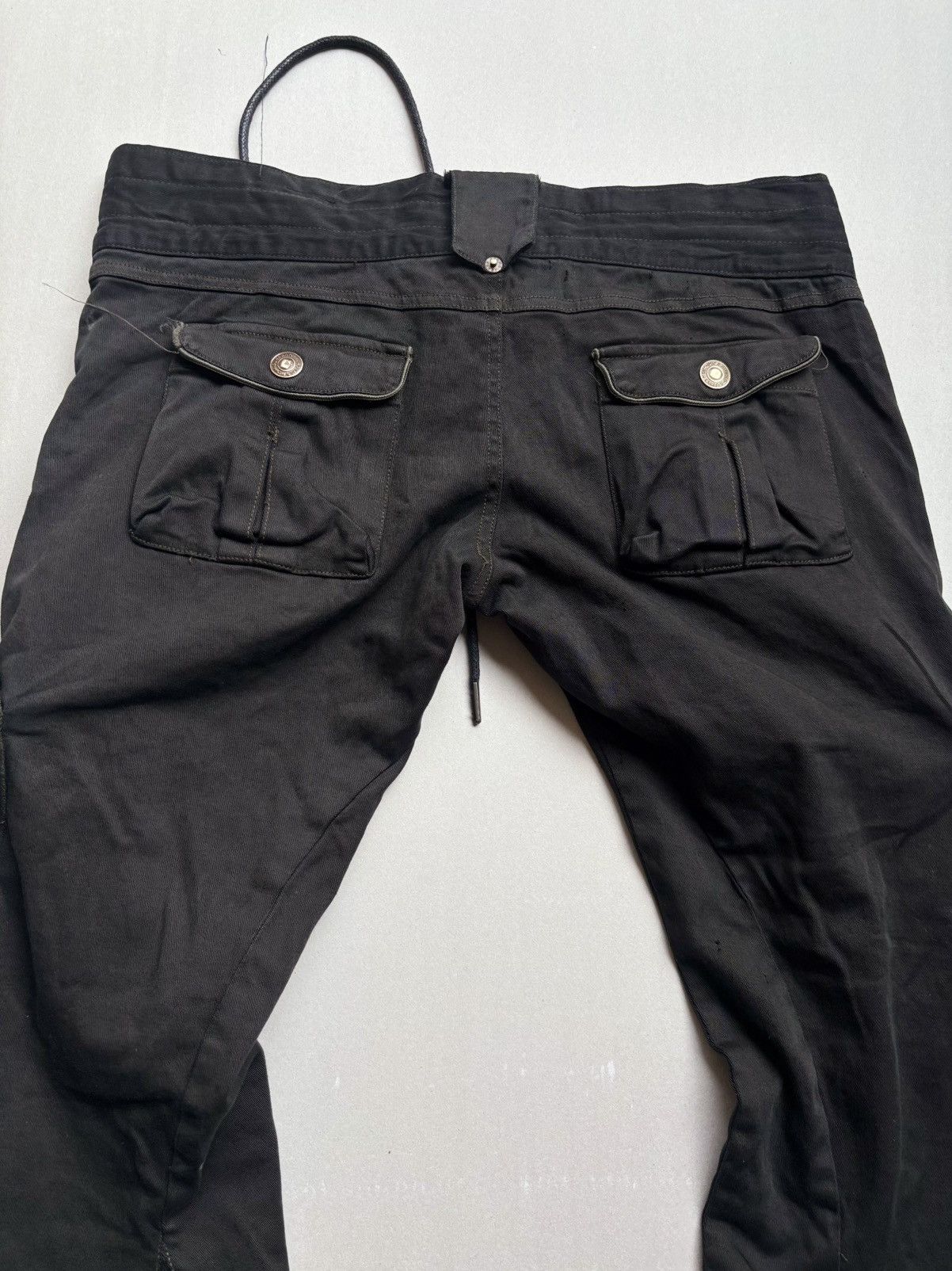 Japanese Brand lace up flare cargo pants Size US 27 - 9 Thumbnail