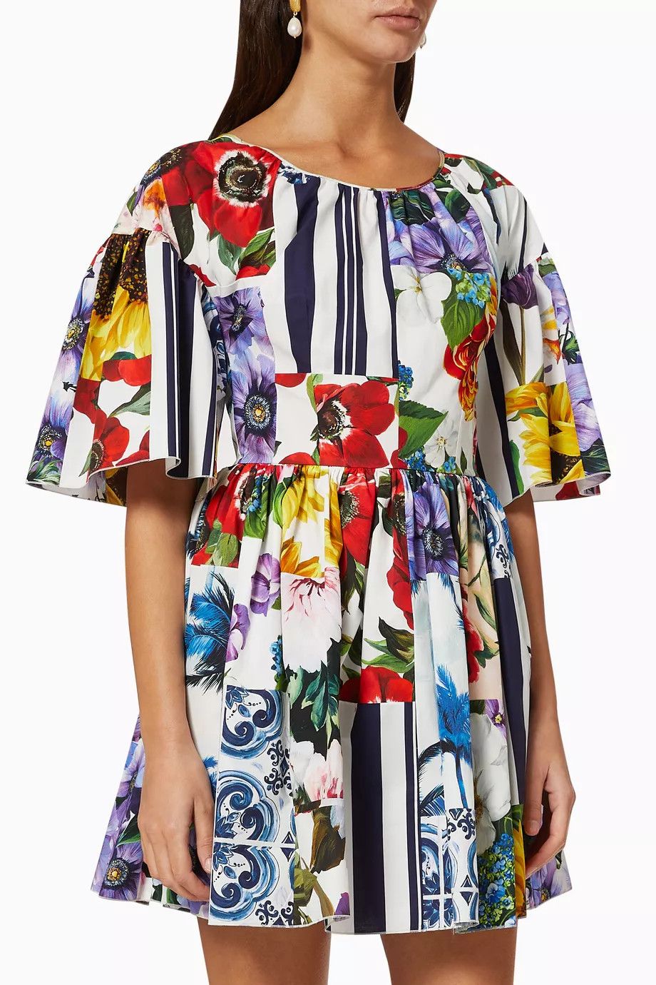 Dolce & Gabbana o1y0825 Mini Dress in Multicolor Size M / US 6-8 / IT 42-44 - 1 Thumbnail