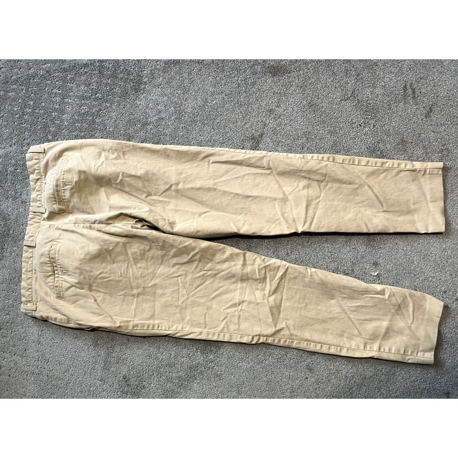 Zara VISA Man Chino Pants Size 34 Regular Fit Cotton Blend Beige Khakis Business Casual Classic Size US 34 / EU 50 - 3 Thumbnail