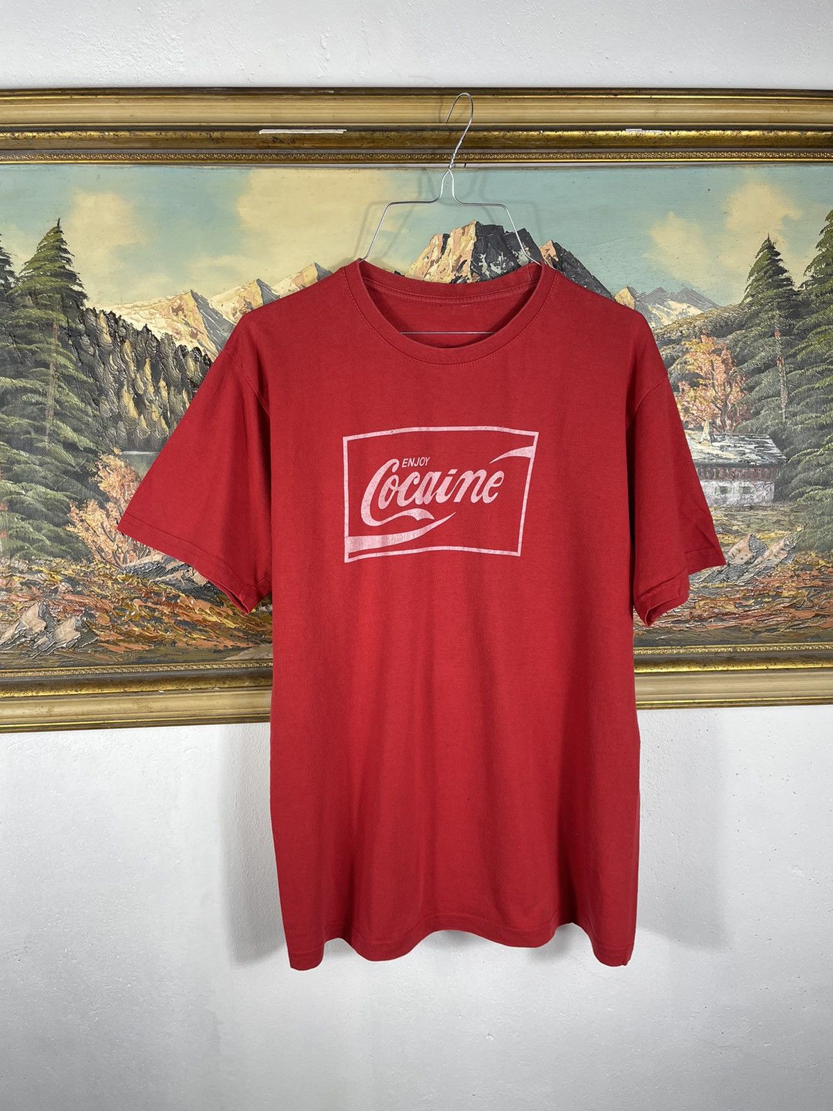 Other vintage Enjoy Cocaine graphic 70s 80s 90s Parody Tee coke Size US M / EU 48-50 / 2 - 1 Thumbnail
