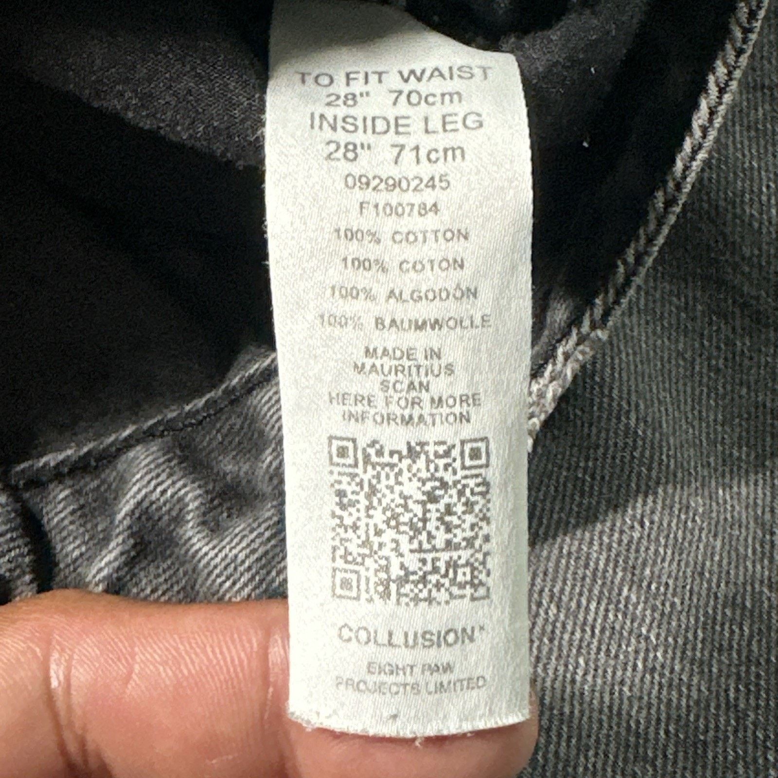 Asos Y2K 2000s Custom Beyond Baggy Jeans Womens 28x24 Raw Hems Size 28" / US 6 / IT 42 - 6 Thumbnail