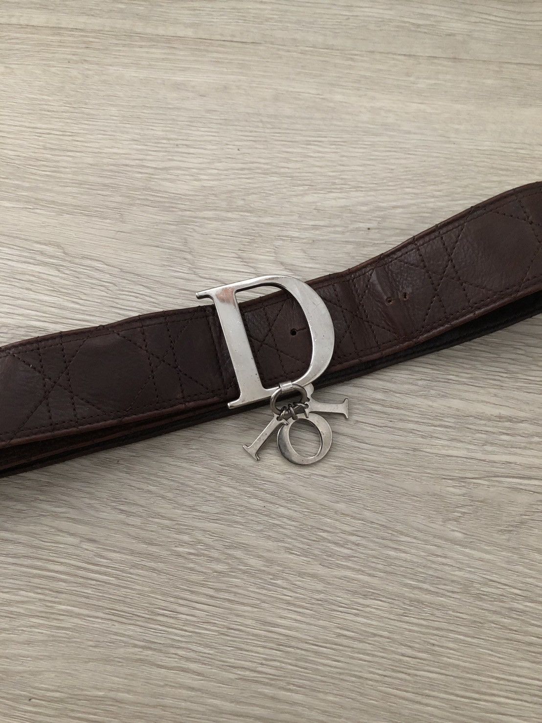 Dior Christian dior Cannage Leather belt Size ONE SIZE - 2 Thumbnail