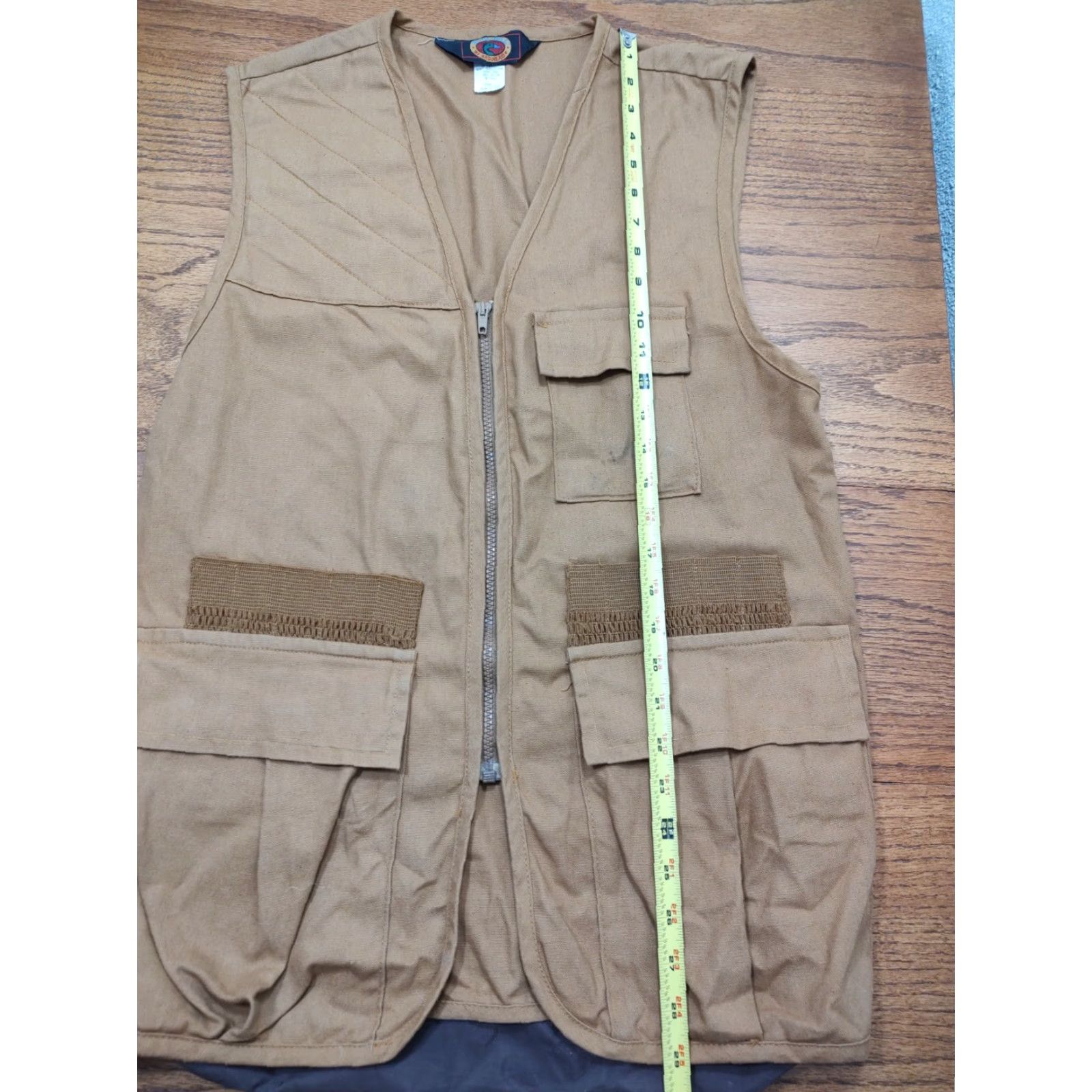 Vintage VINTAGE Blue Bill Redhead Shooting Hunting Vest Mens S Brown Cotton Canvas Shell Holder Zip Vest Team Hunting Men Size S Size US S / EU 44-46 / 1 - 7 Thumbnail