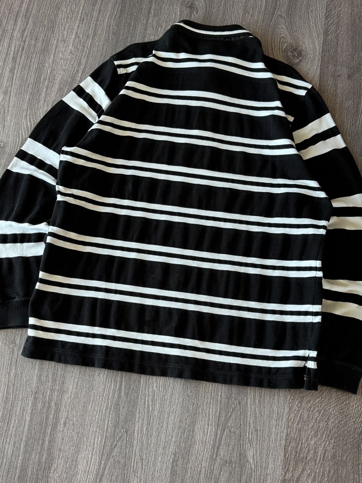 Lacoste Y2K Vintage Lacoste Rugby Striped Longsleeve Sweatshirt Size US XL / EU 56 / 4 - 7 Thumbnail
