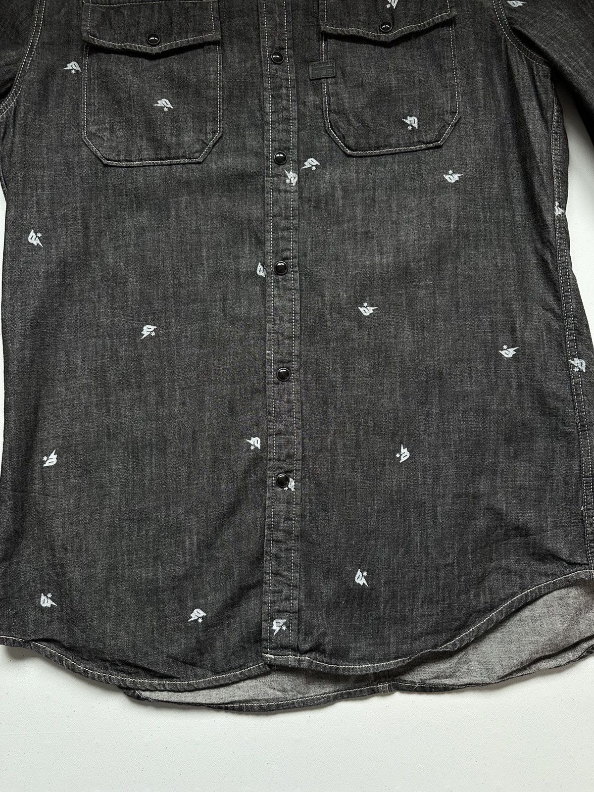 G-Star G Star Raw Landoh Denim Snap Shirt Size US L / EU 52-54 / 3 - 8 Thumbnail