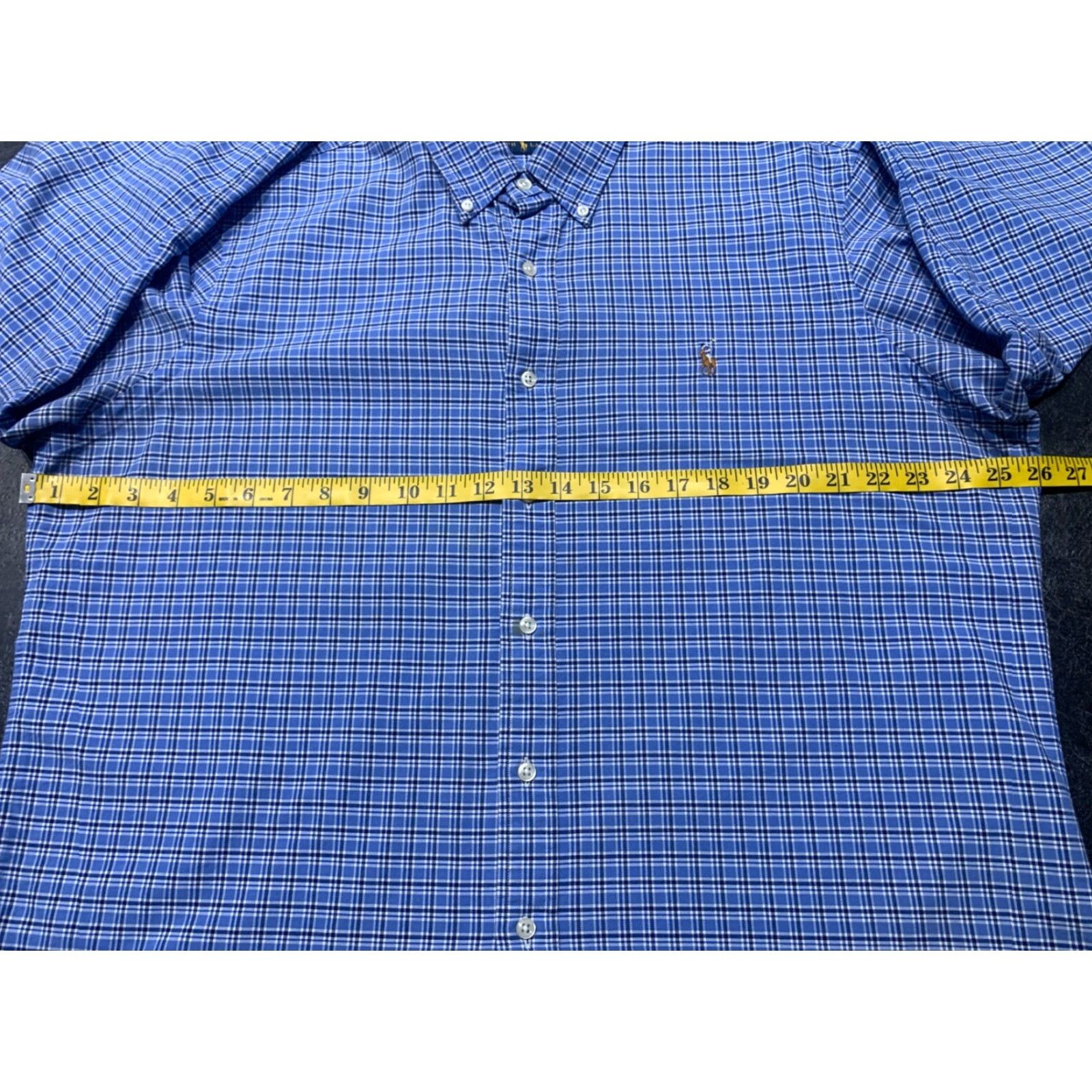 Polo Ralph Lauren Polo Ralph Lauren Long Sleeve Plaid Oxford Shirt Blue XL Mens Size US XL / EU 56 / 4 - 5 Thumbnail