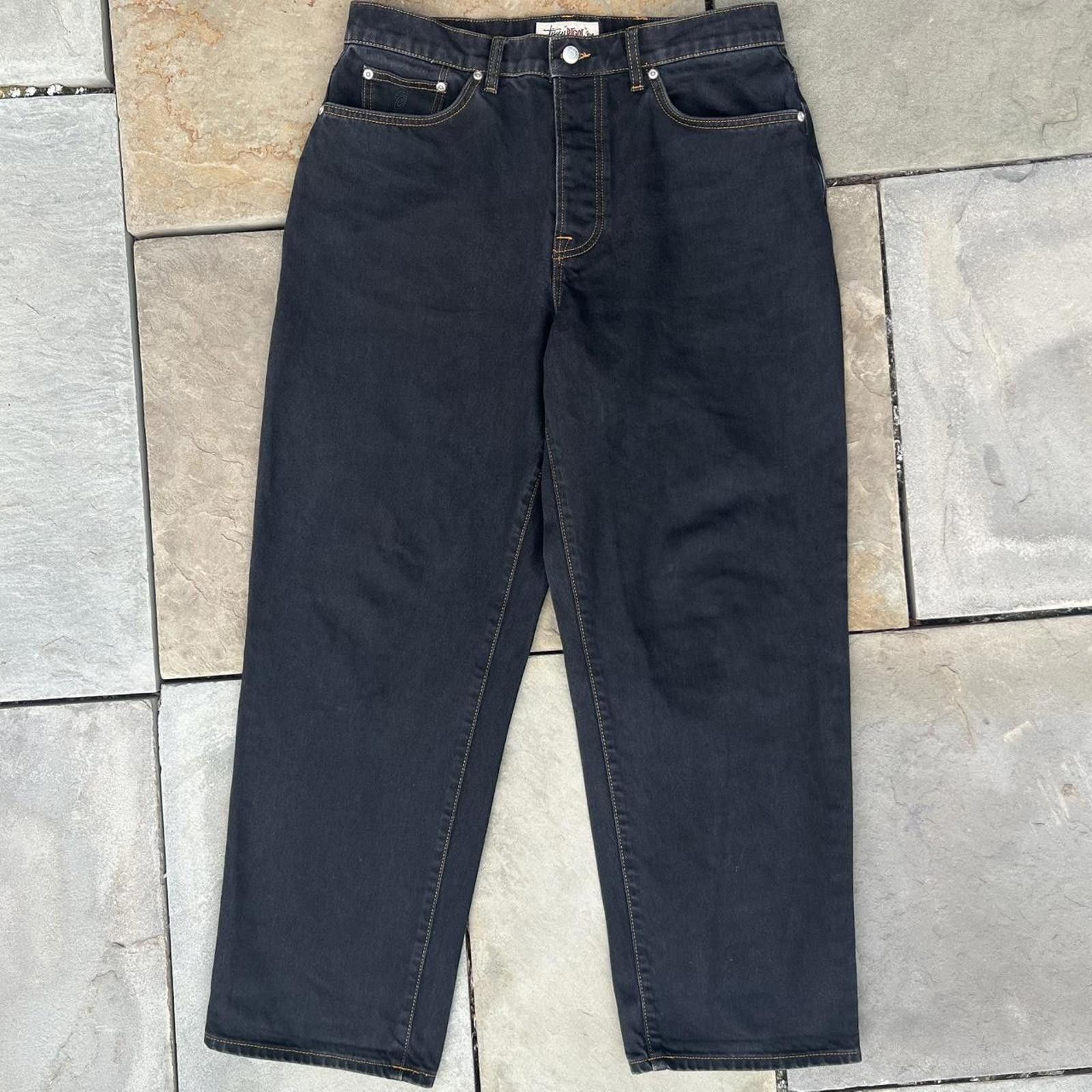 パンツ stussy BIG OL' JEAN QUILTED DENIM 30 Stüssy Big Ol' Jeans | Blue | FARFETCH